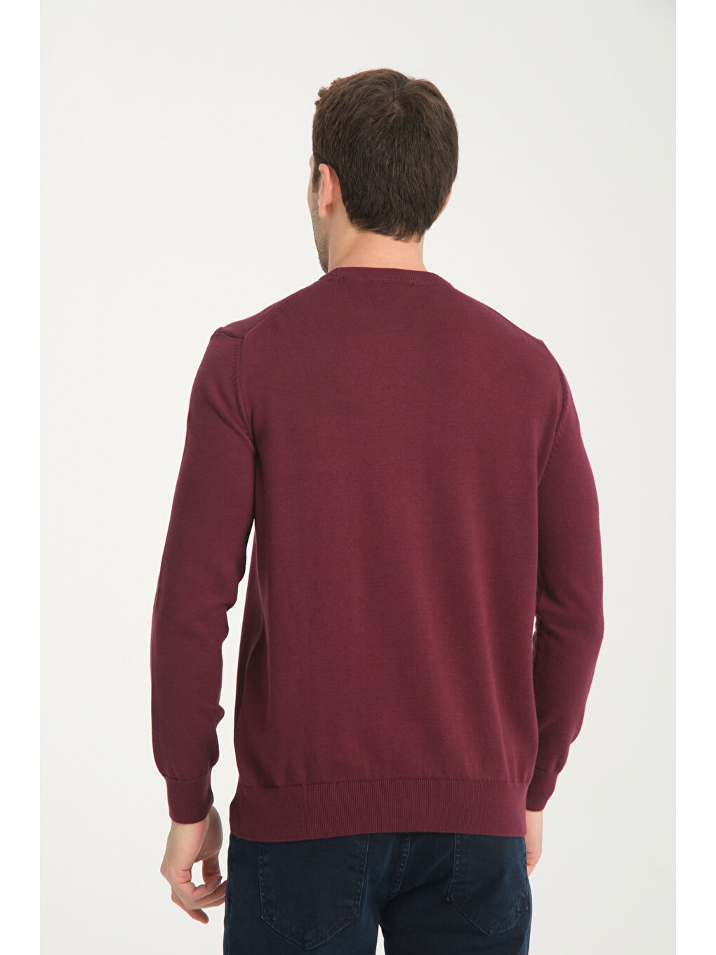 Mürdüm Bisiklet Yaka Erkek Kazak 1001-3