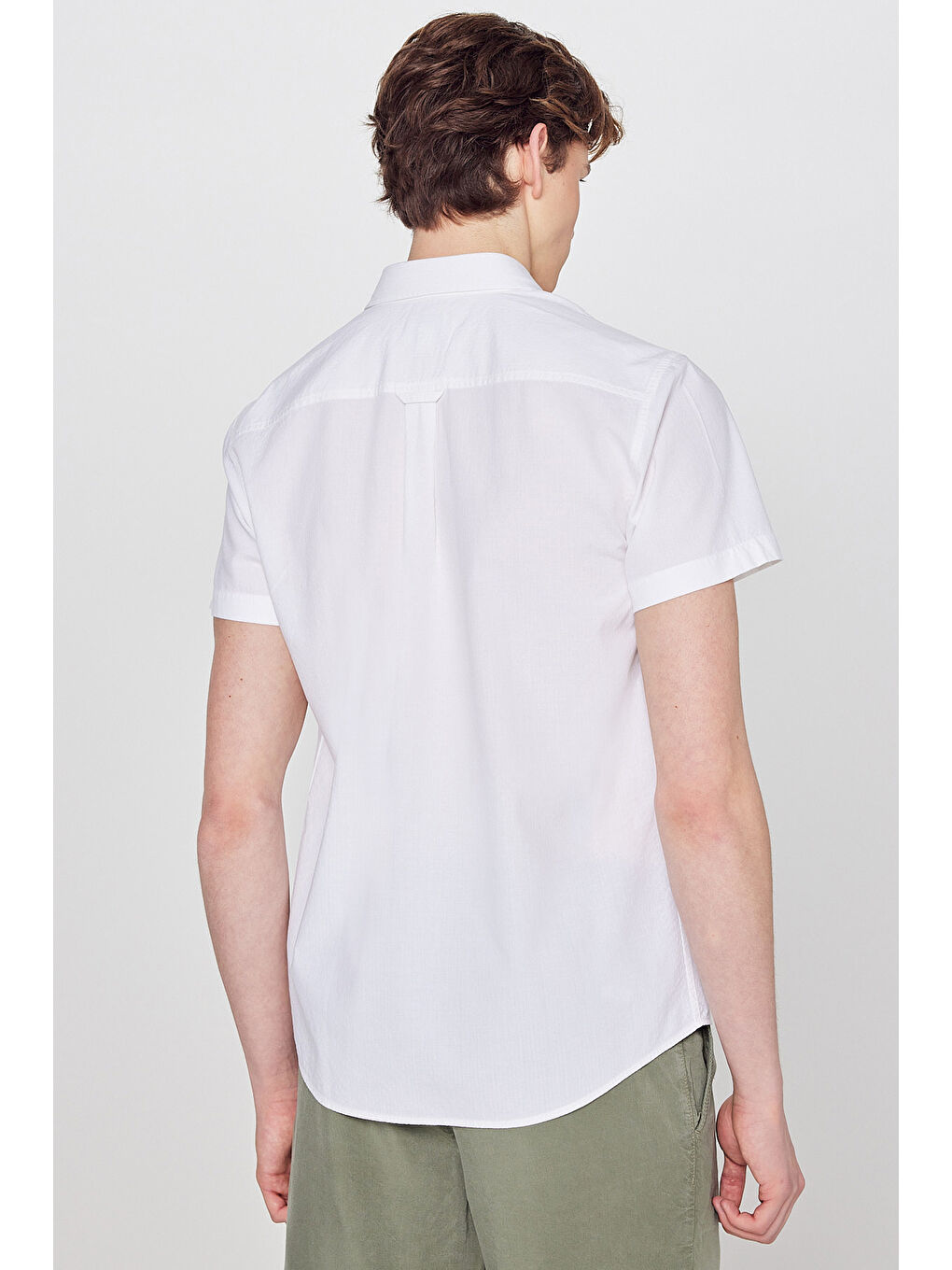 Beyaz Kısa Kollu Gömlek-4