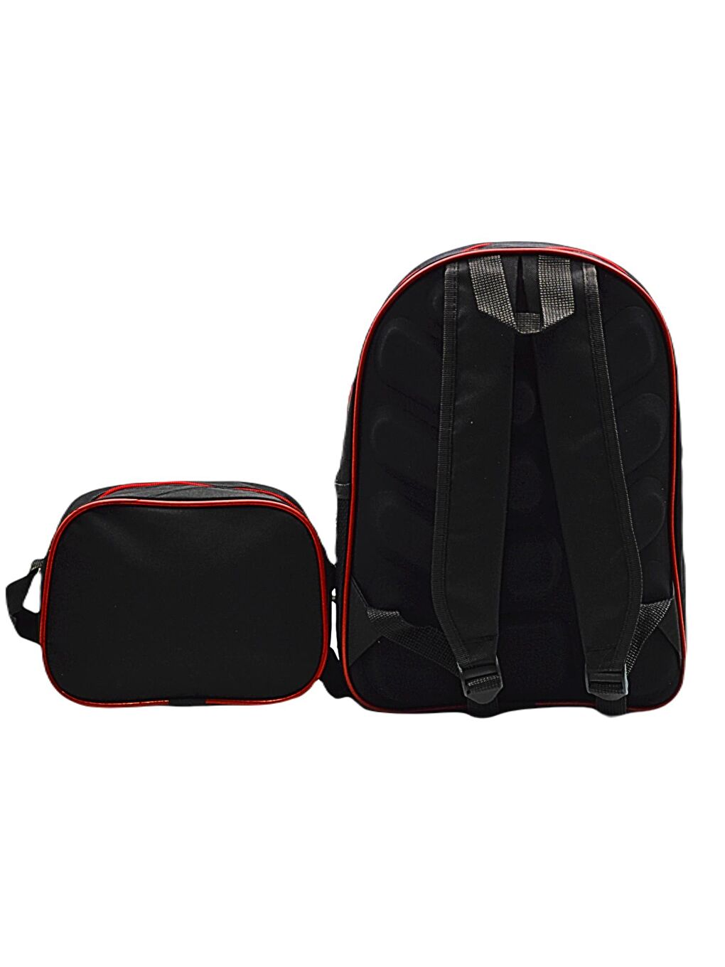 2 Bölmeli Astronot Okul Sırt Çantası Ve Beslenme Çantası Siyah KOD:1309-1