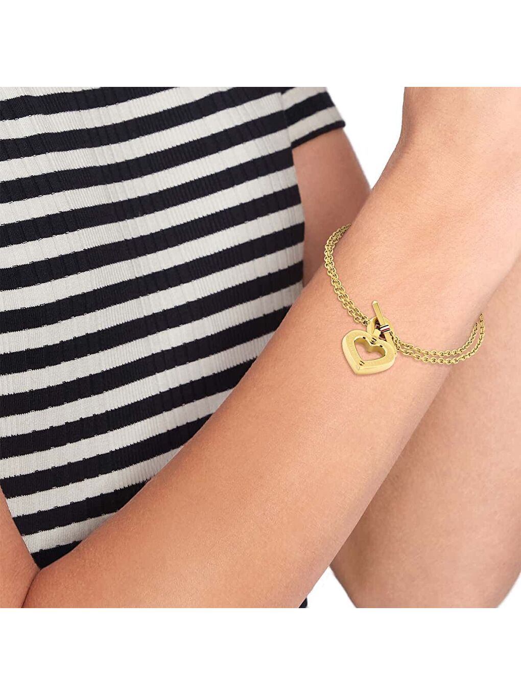 Sarı THJ2780970 Kalpli Kadın Bileklik-1