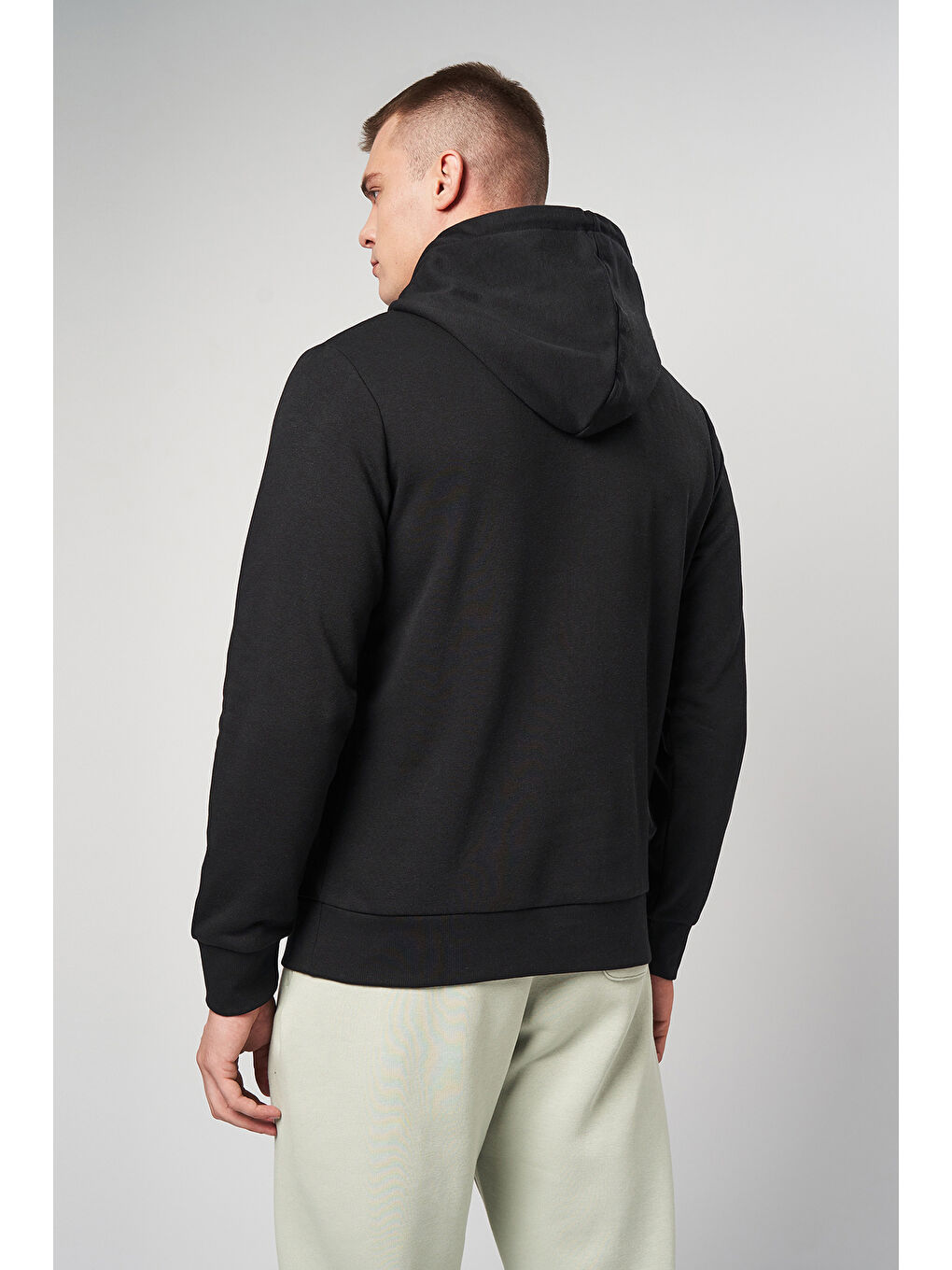 Siyah Core Jcoboost Pamuklu Regular Fit Logolu Kapüşonlu Sweat 12284472-3