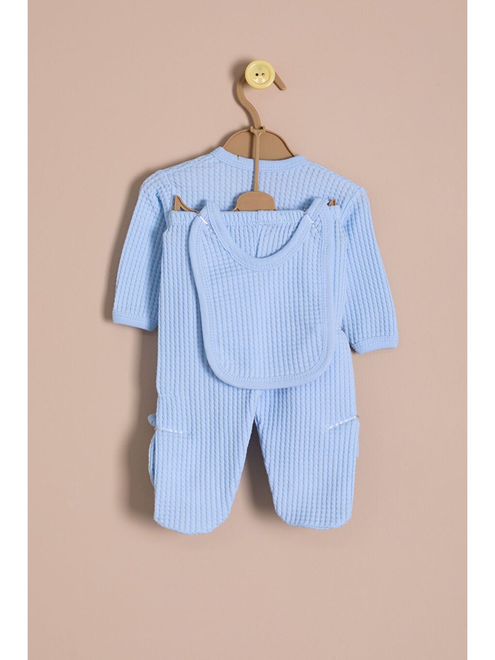 Mavi Erkek Bebek Petekli 10'lu Hastane Çıkışı Seti 23327-3