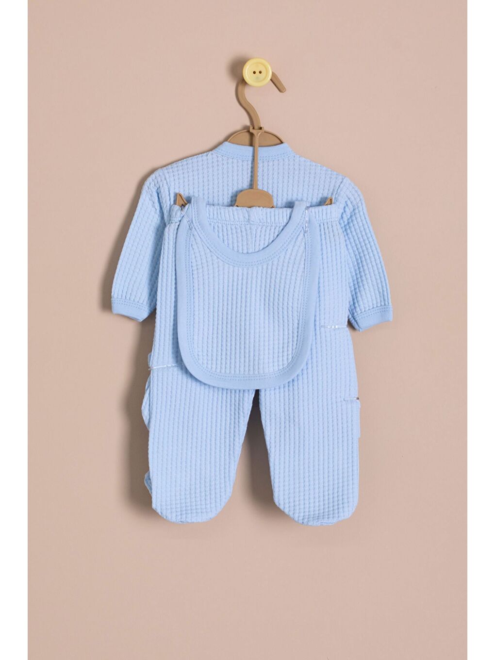 Mavi Erkek Bebek Petekli 7'li Hastane Çıkışı Seti 23332-3