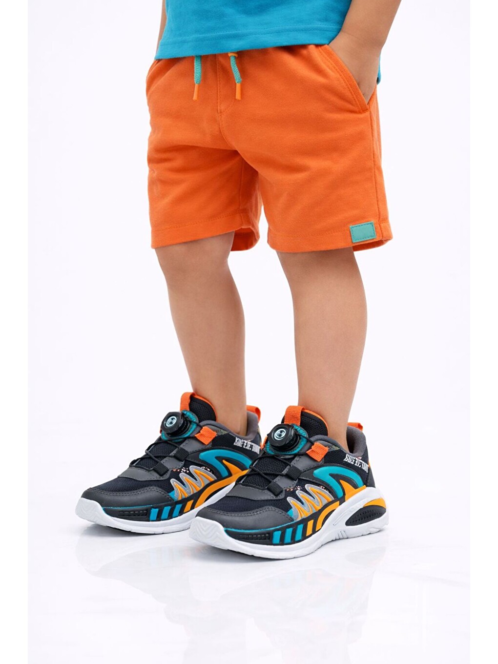 Gri Erkek Boa Bağcıklı Mekanik Sıklamı Sistemli Sneaker Hafif Taban Spor Ayakkabı