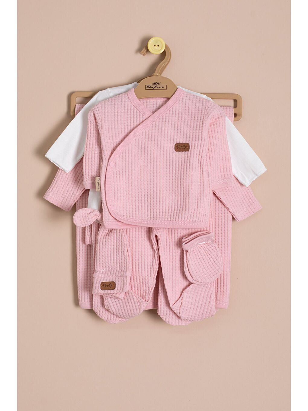 Pembe Kız Bebek Petekli 10'lu Hastane Çıkışı Seti 23328