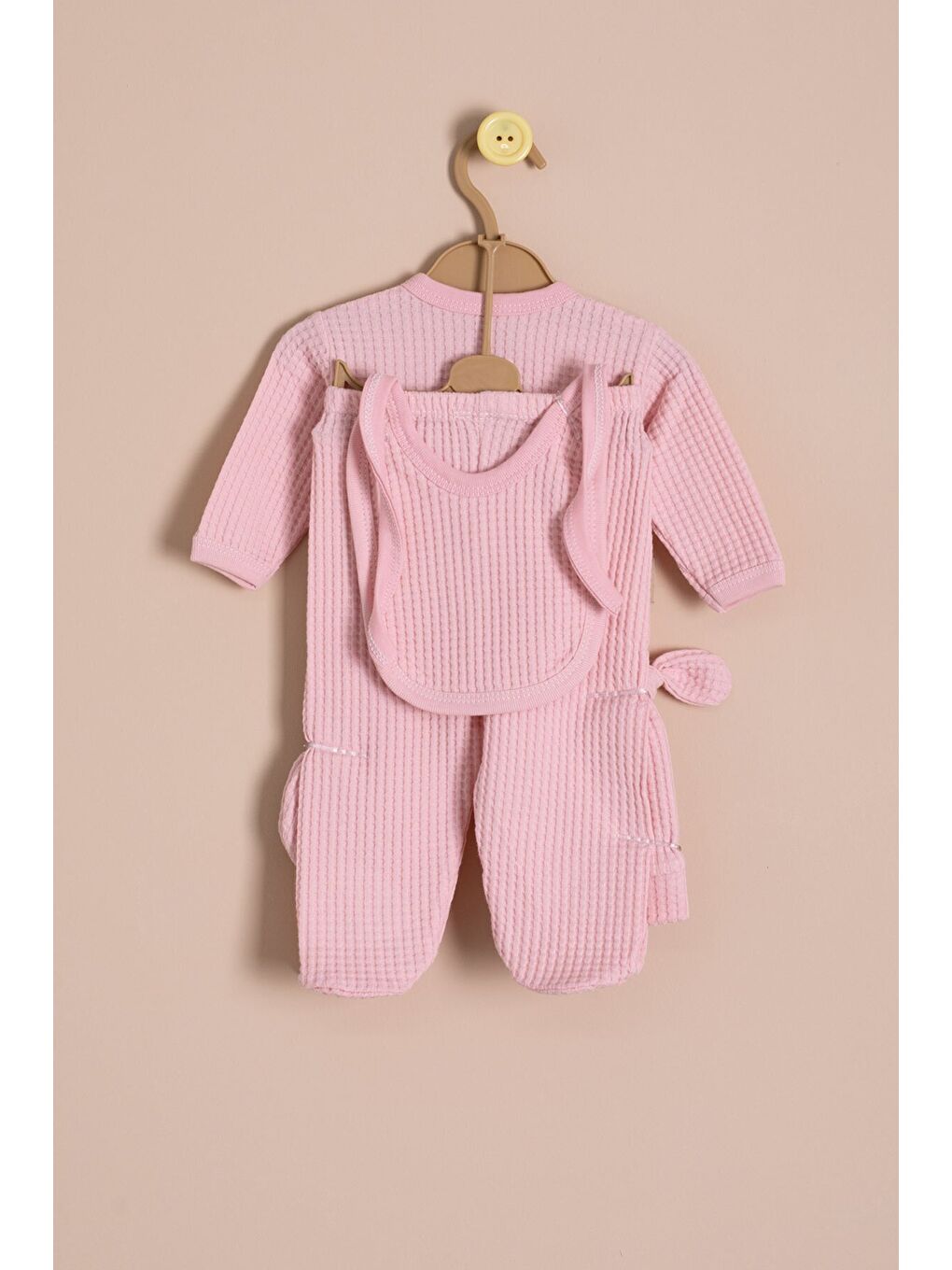 Pembe Kız Bebek Petekli 10'lu Hastane Çıkışı Seti 23328-3