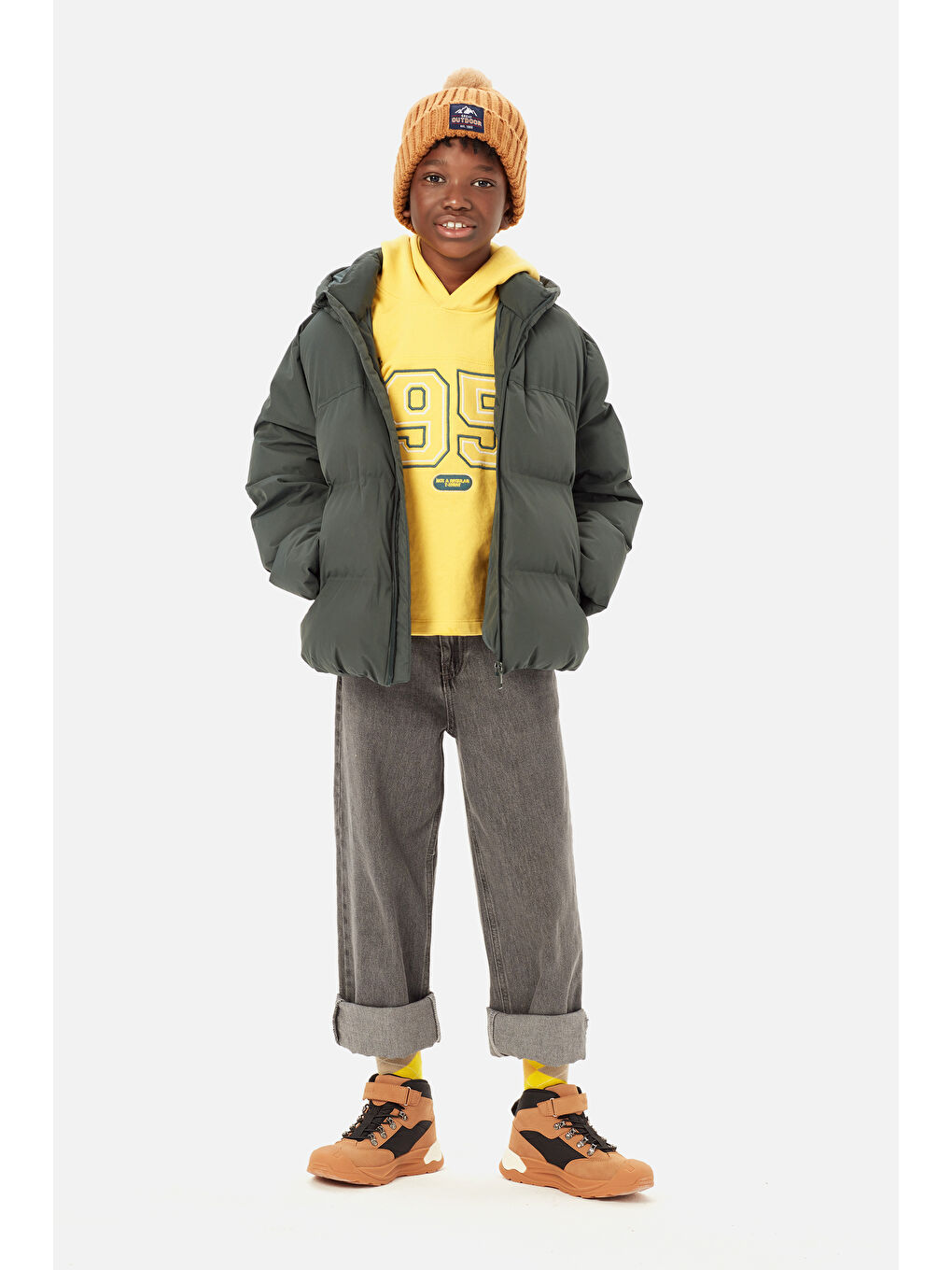 Kahverengi Stone Basic Erkek Okul Öncesi Camel Bot-4