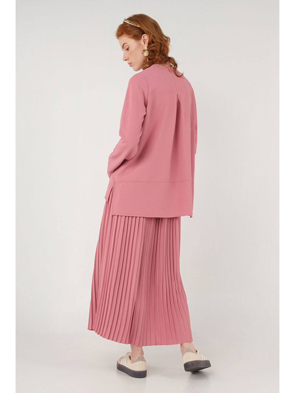 Lila Basic Bluz Leylak-2