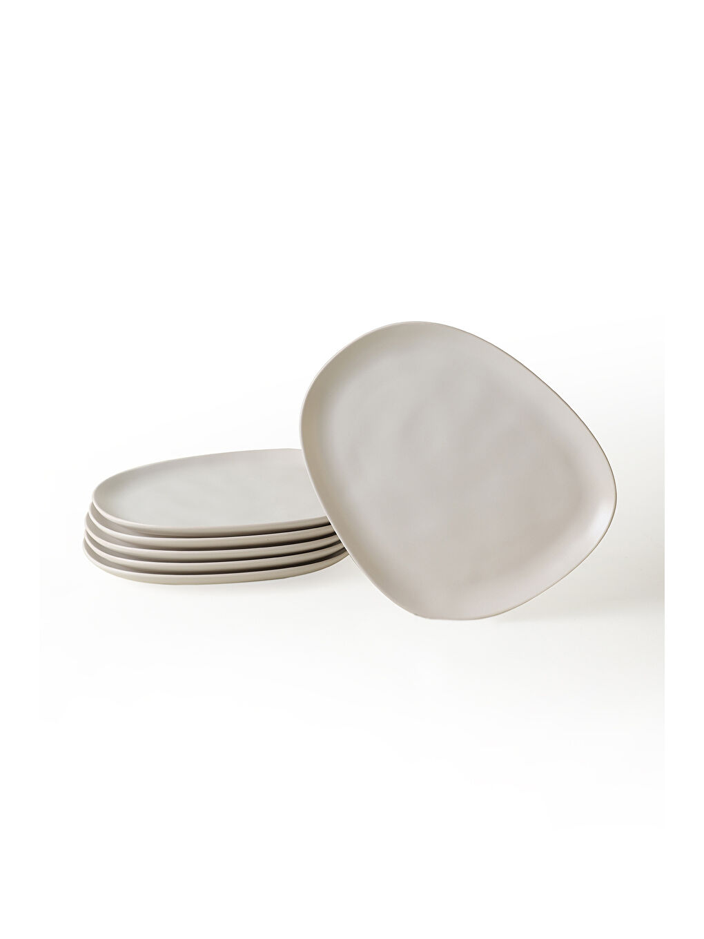 Mat Beyaz Tetra Servis Tabağı 30 Cm 6 Adet-3