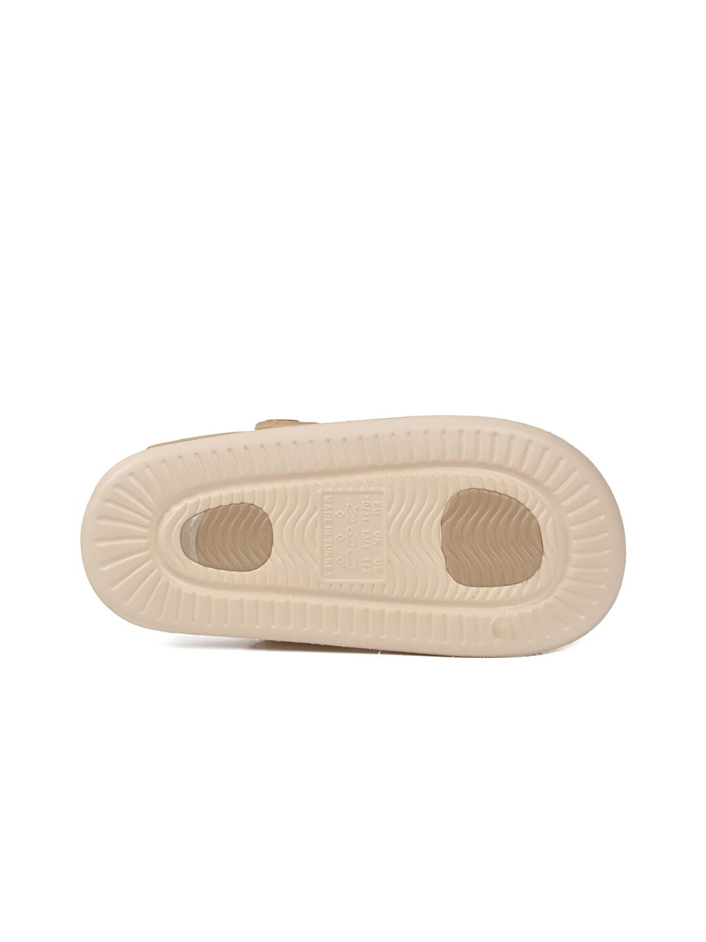 Ekru Hafif Esnek Eva Taban Unisex Çocuk Terlik 4505 F-P-4