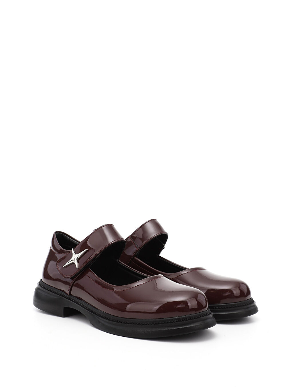 Ekru Kadın EKRU-BORDO Babet Ayakkabı-1