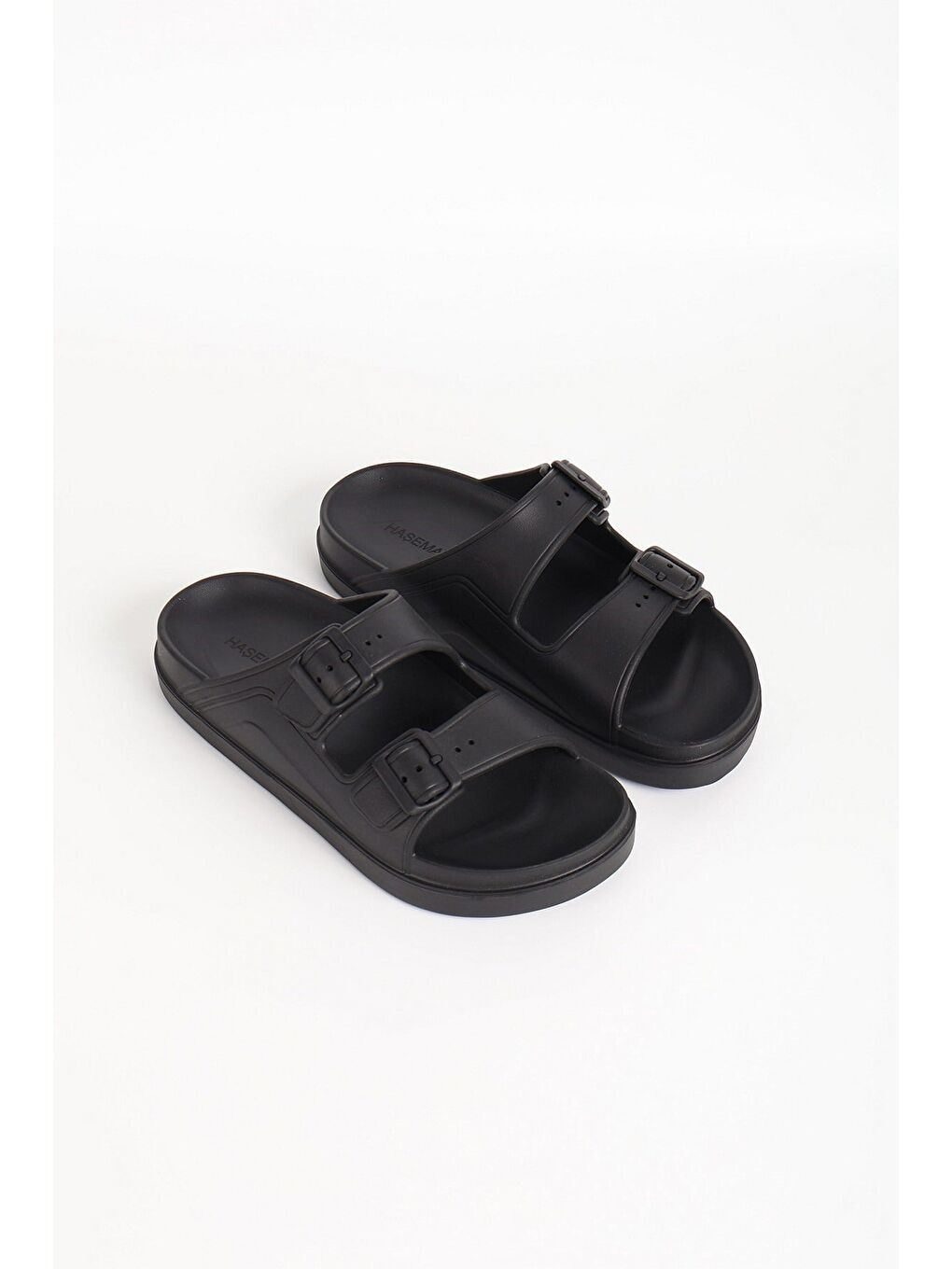 Erkek Toka Detaylı Siyah Eva Plaj Terliği 23702-1