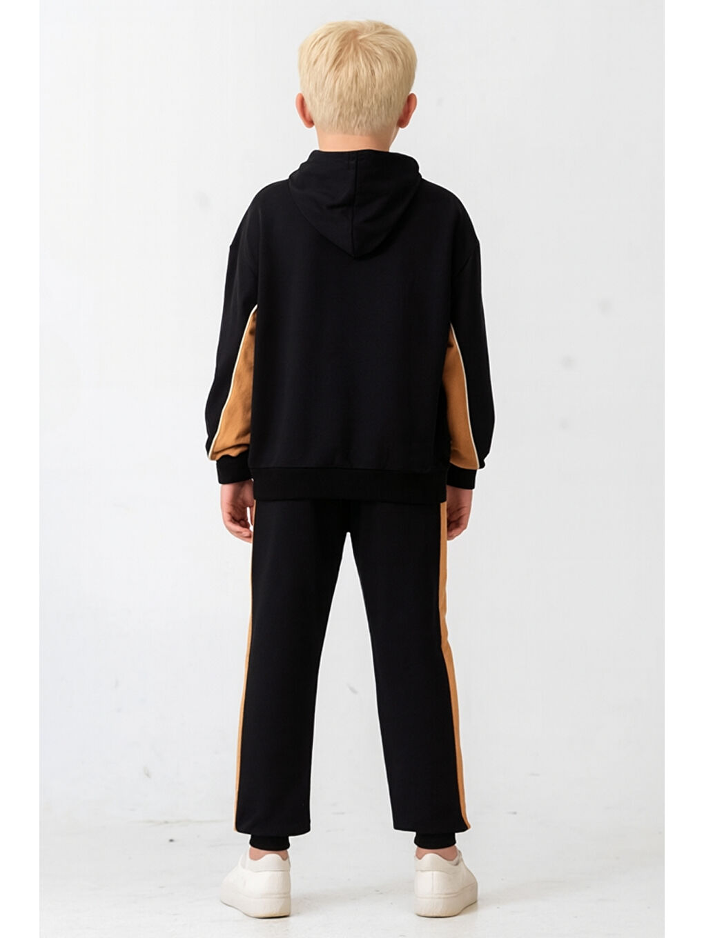 Siyah Erkek Çocuk Soul Fater Baskılı Alt Üst Eşofman Takımı Ak7882-4