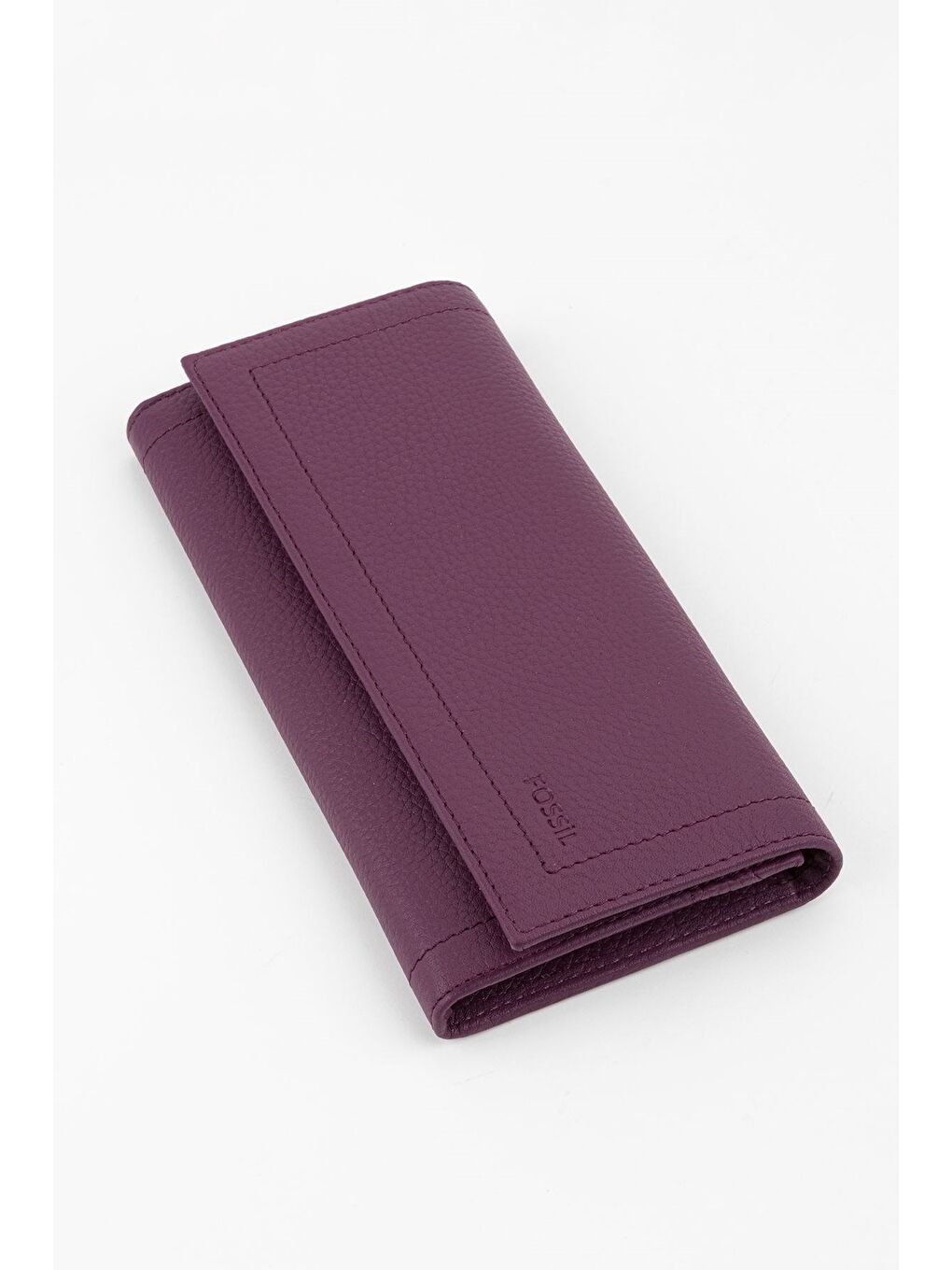 Mürdüm Kutulu Hakiki Deri Buz Mavi Kadın El Portföyü Uzun Cüzdan-1