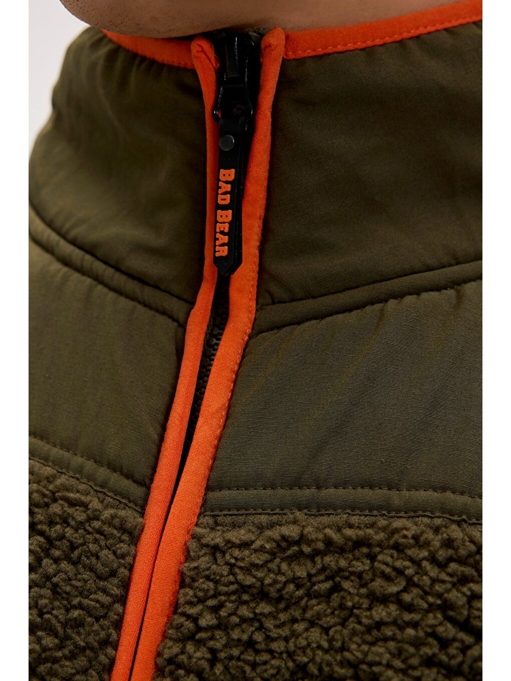 Galvin Haki Erkek Full-Zip Polar Sweatshirt-3