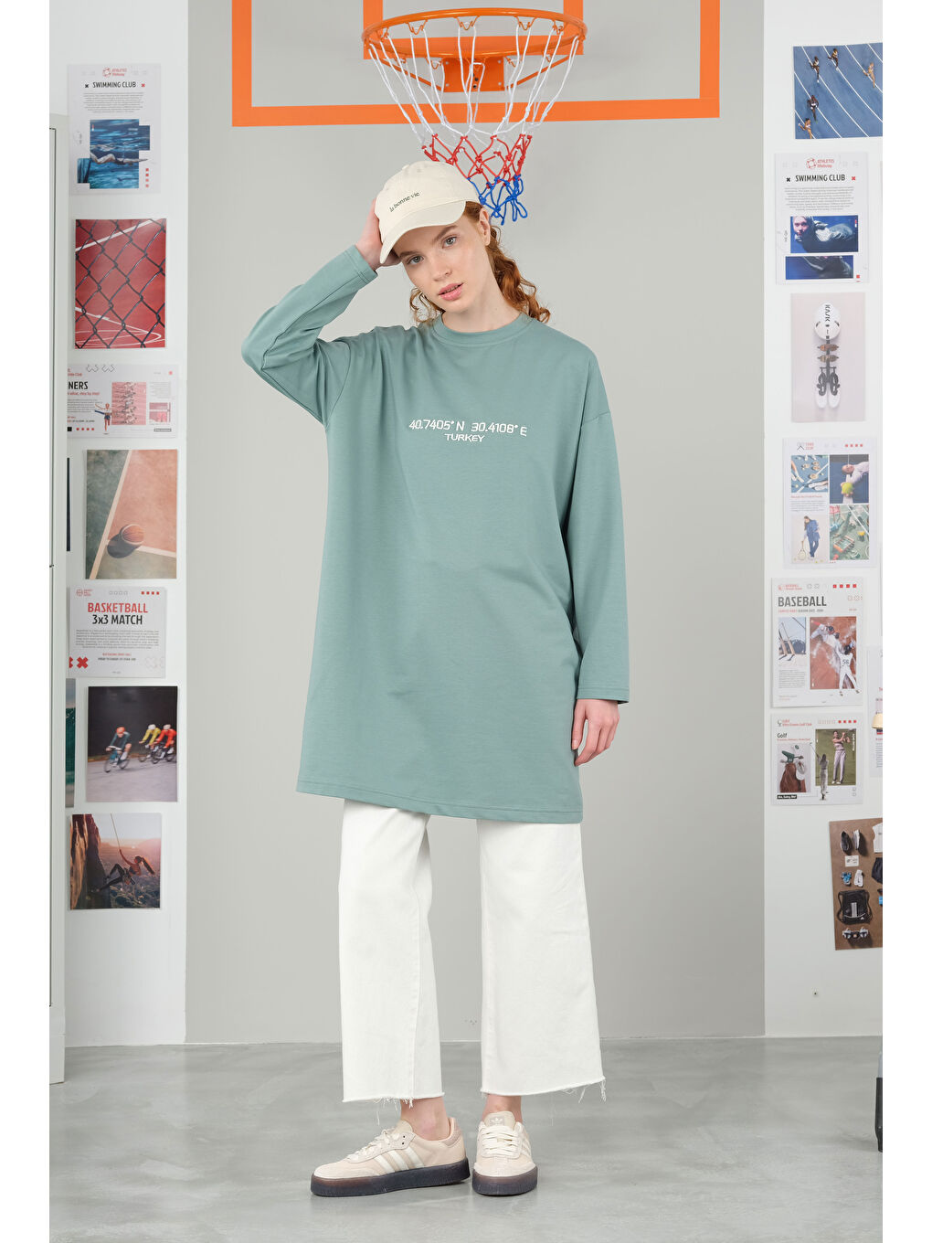 Yeşil Bisiklet Yaka Tişört 90 cm Mint