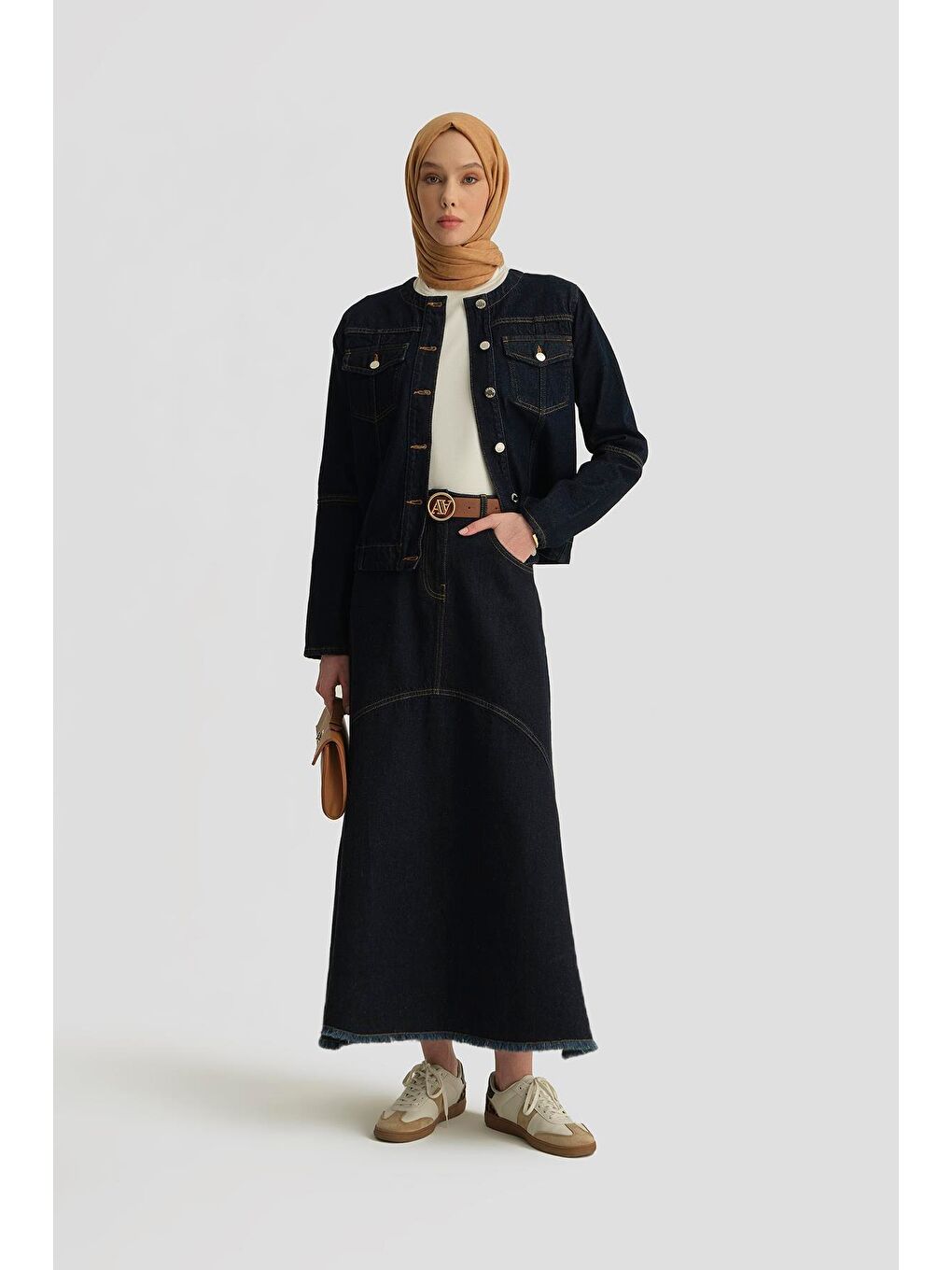 Dikiş Detaylı Ceket 25Yd9118 Koyu Lacivert-3