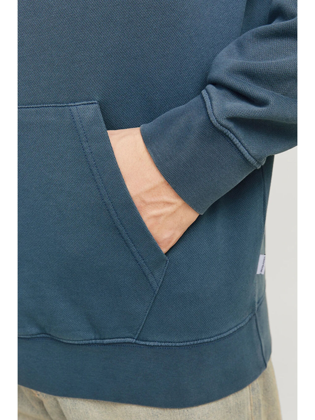 İndigo Essentials Jjecharge Pamuklu Oversize Fit Kapüşonlu Sweat 12268272-4