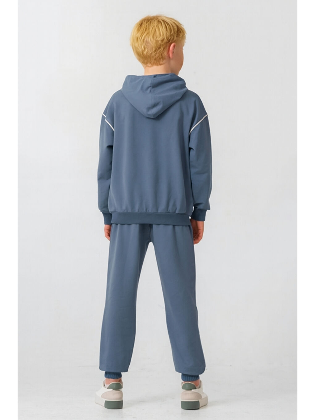 Mavi Erkek Çocuk New York  Baskılı Alt Üst Eşofman Takımı Ak7886-3