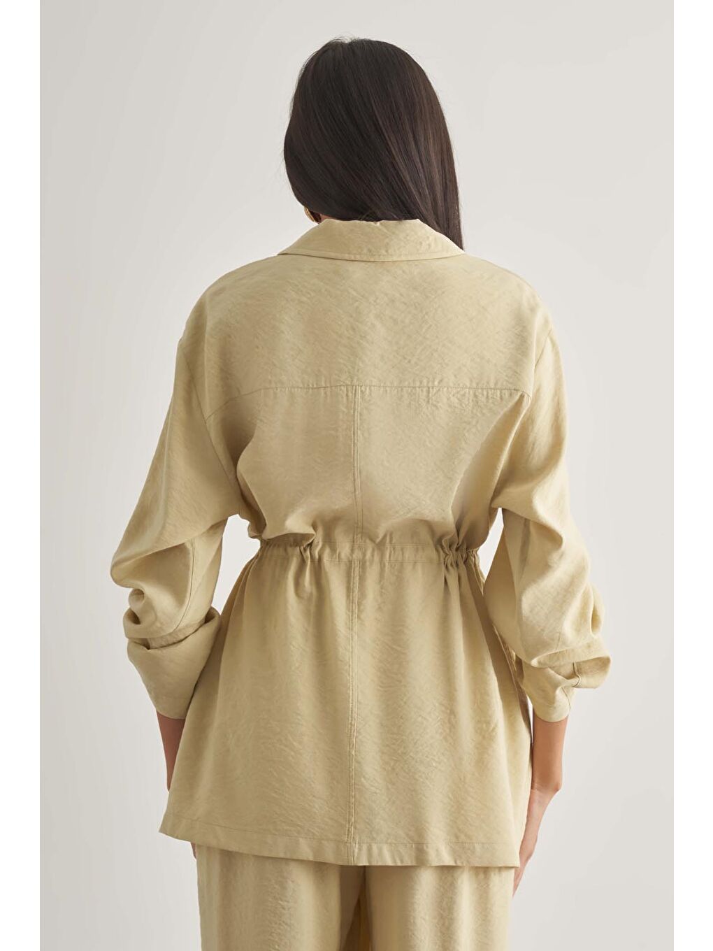 Turkuaz Modal Karışımlı Fermuarlı Su Yeşili Tunik-2