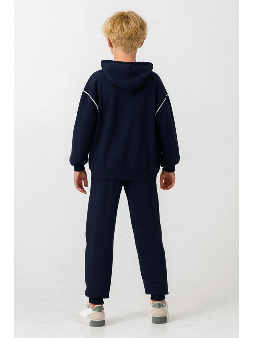 Lacivert Erkek Çocuk New York  Baskılı Alt Üst Eşofman Takımı Ak7886-3