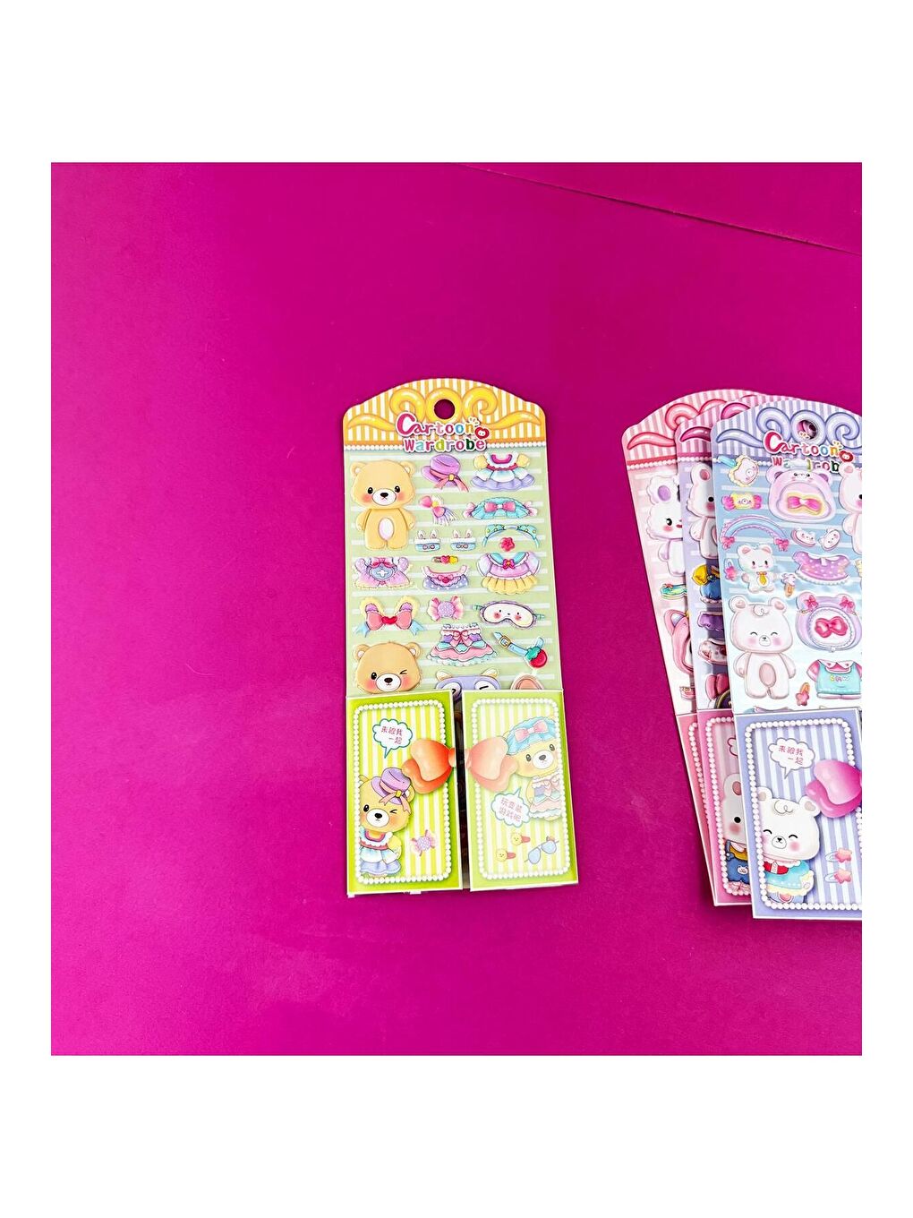 BAM HEDİYELİK EŞYA Sevimli Pofuduk Giydirme Sticker - 5