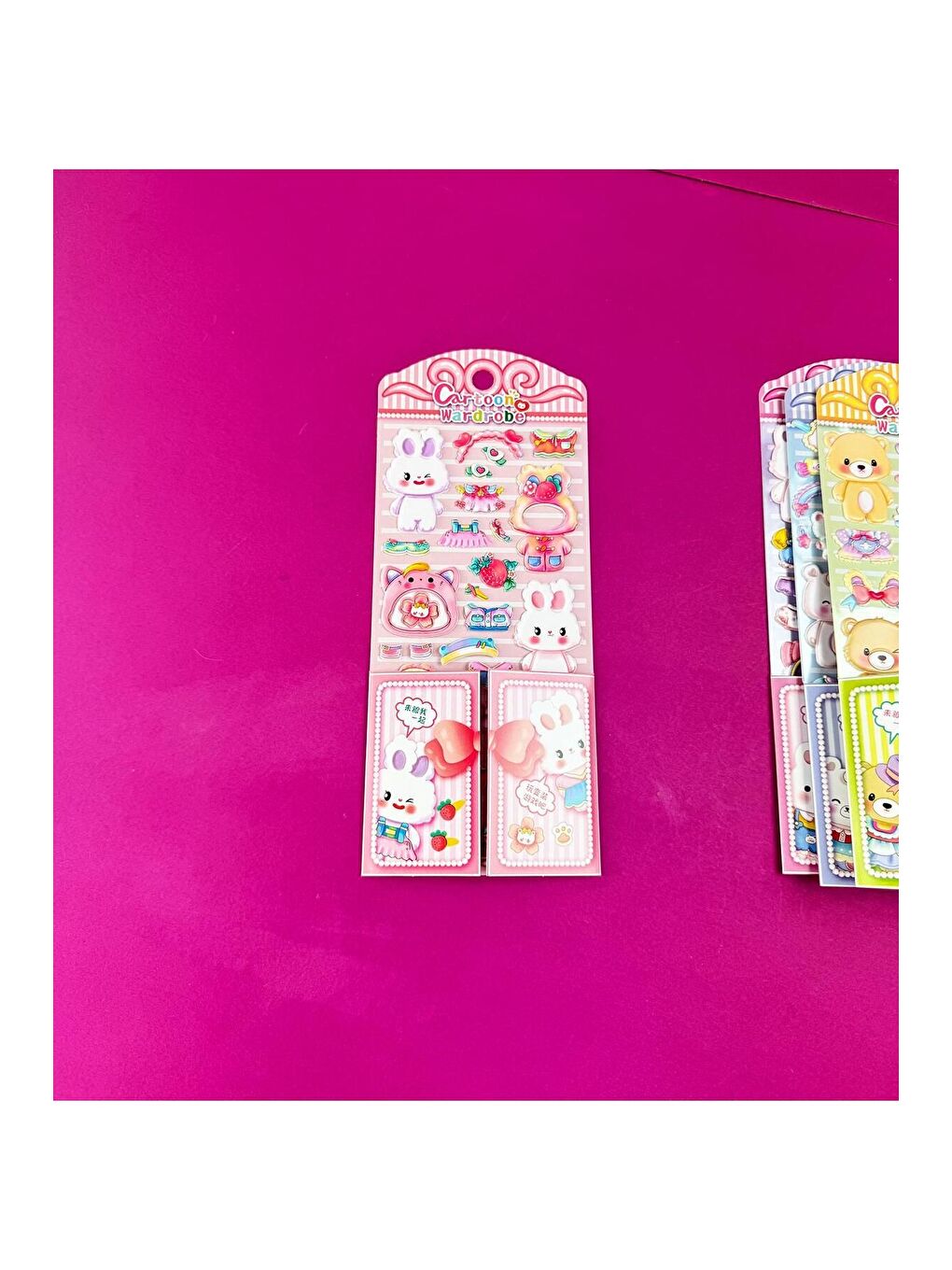 BAM HEDİYELİK EŞYA Sevimli Pofuduk Giydirme Sticker - 7