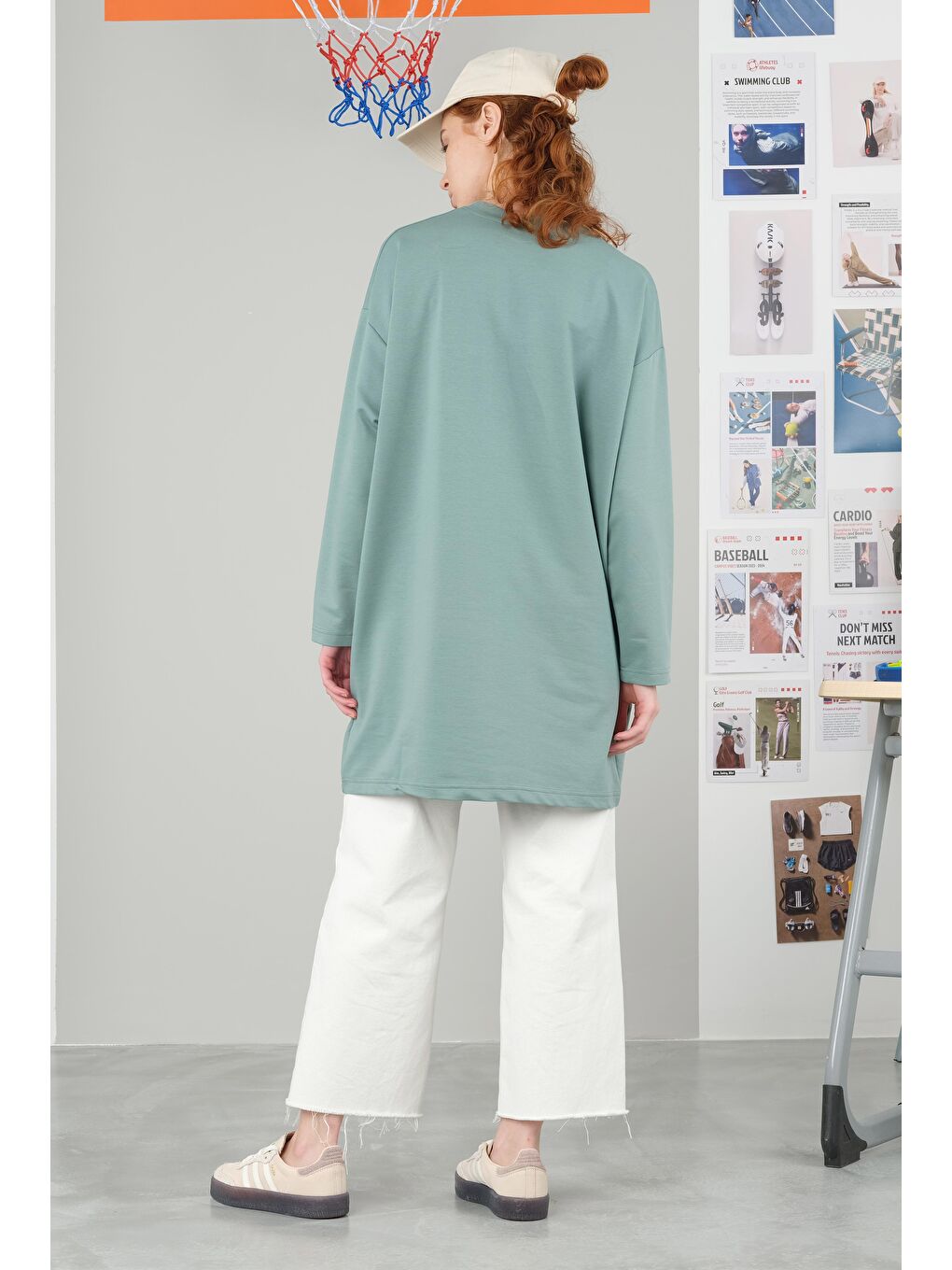 Yeşil Bisiklet Yaka Tişört 90 cm Mint-2