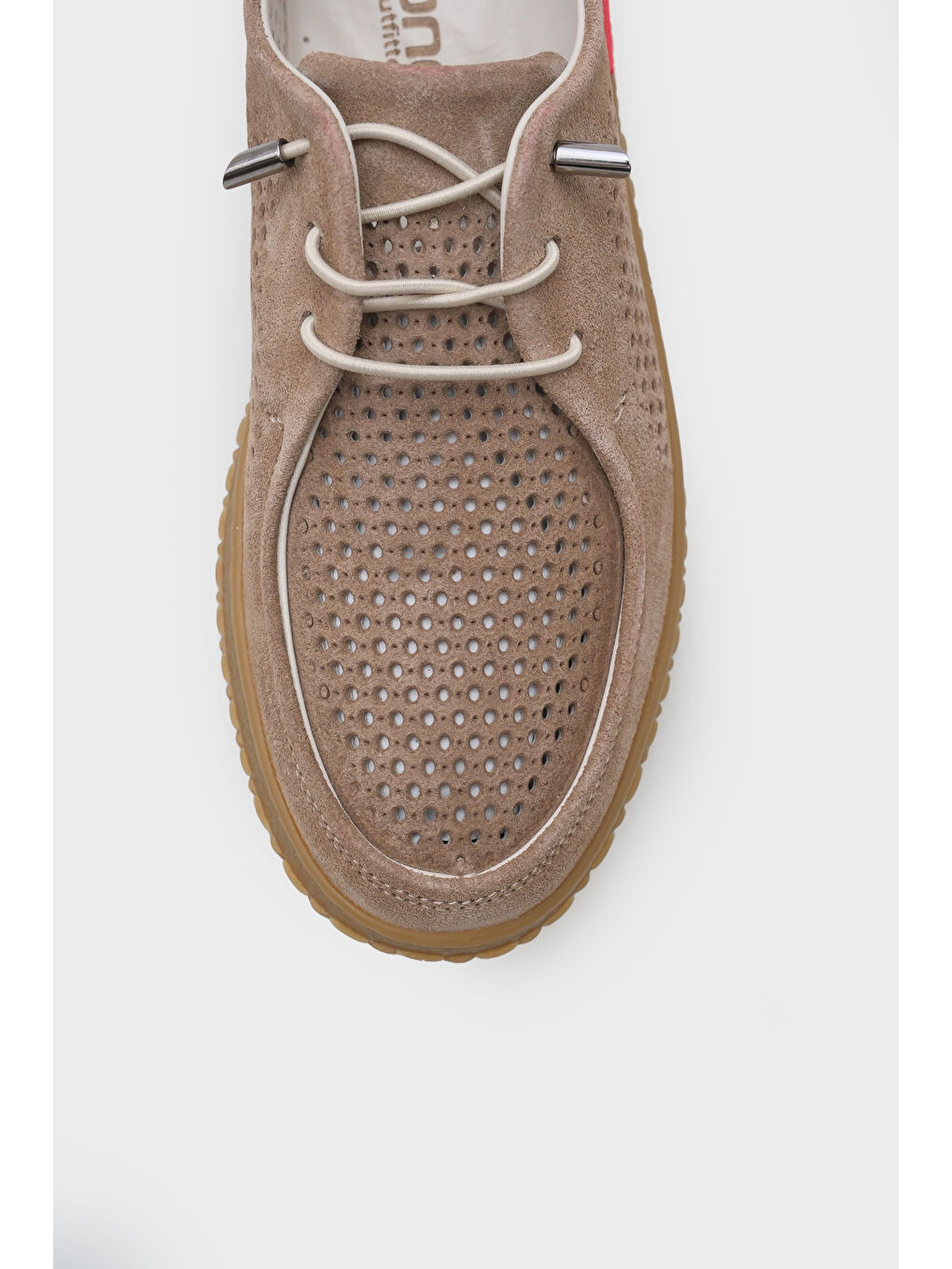 Bej Dorette Hakiki Deri Konfor Kadın Klasik Ayakkabı-2