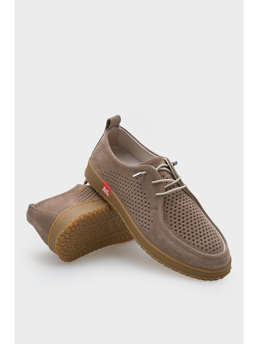 Bej Dorette Hakiki Deri Konfor Kadın Klasik Ayakkabı-3