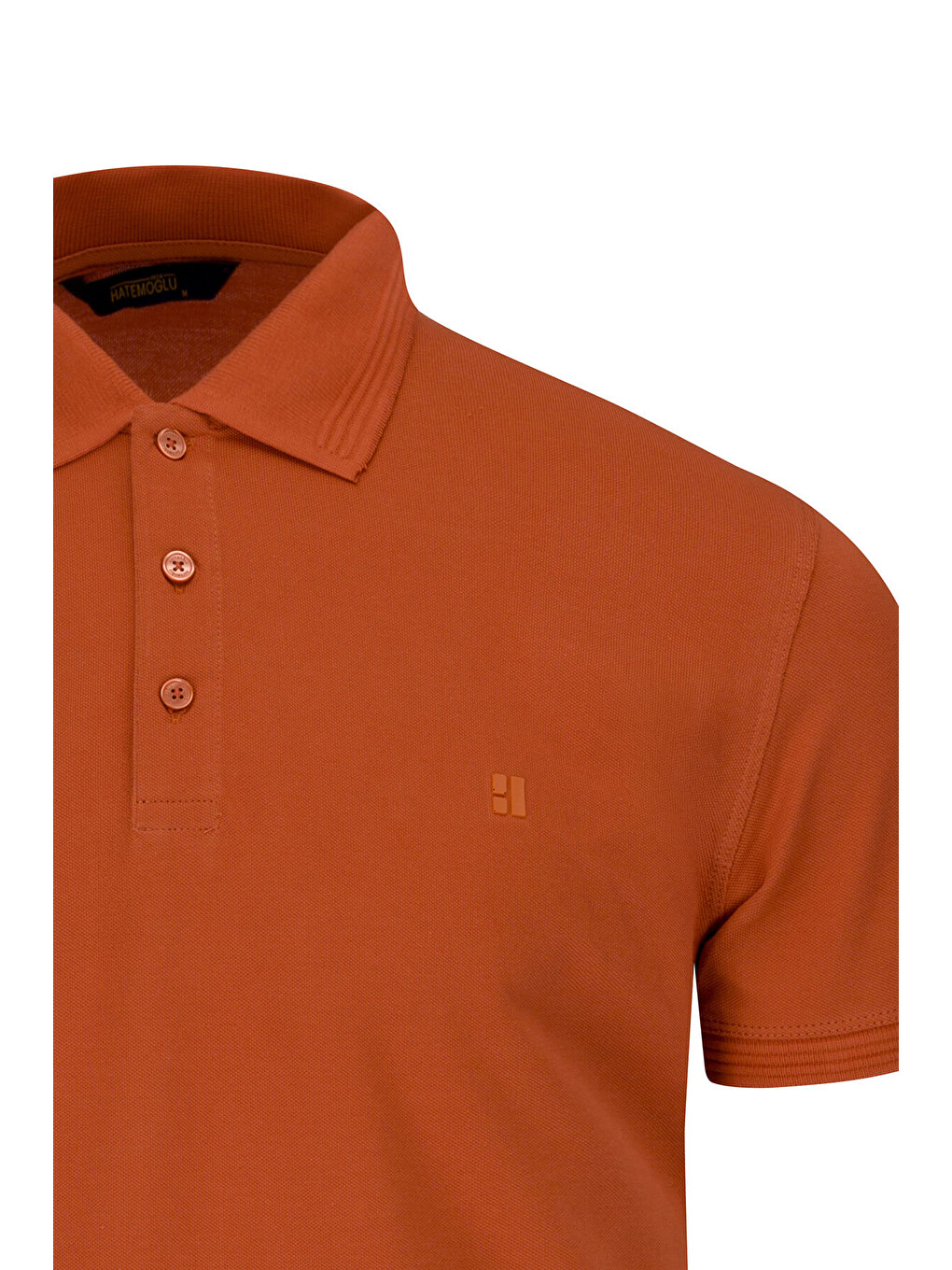 Turuncu Regular Fit Polo Yaka 100% Pamuk Tişört-2