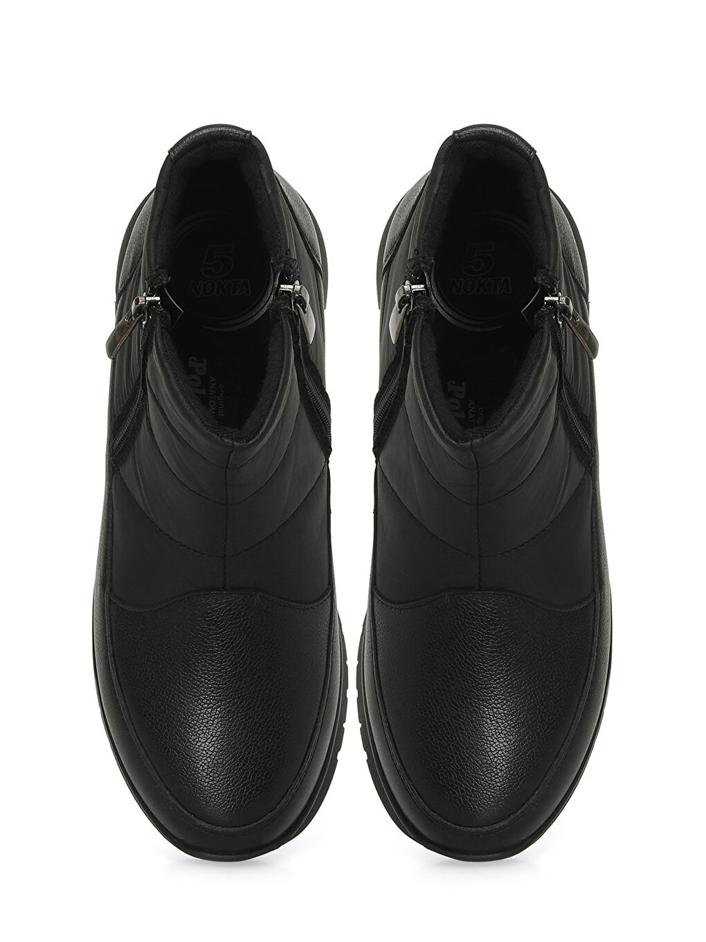 105306.Z4PR Siyah Kadın Düz Bot-3