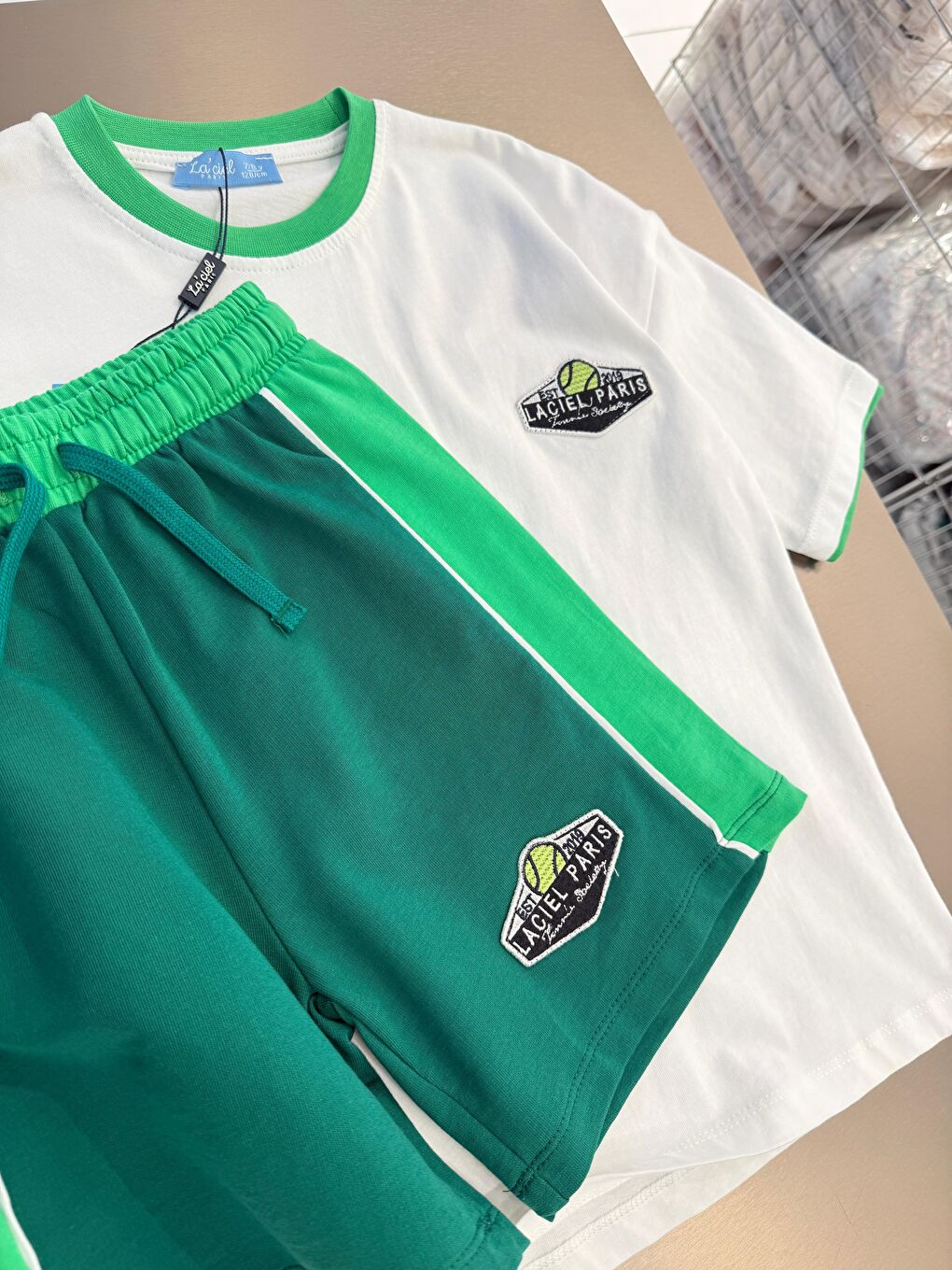 Karışık Erkek Çocuk Pamuklu Yeşil Şortlu T-Shirt Takım-3