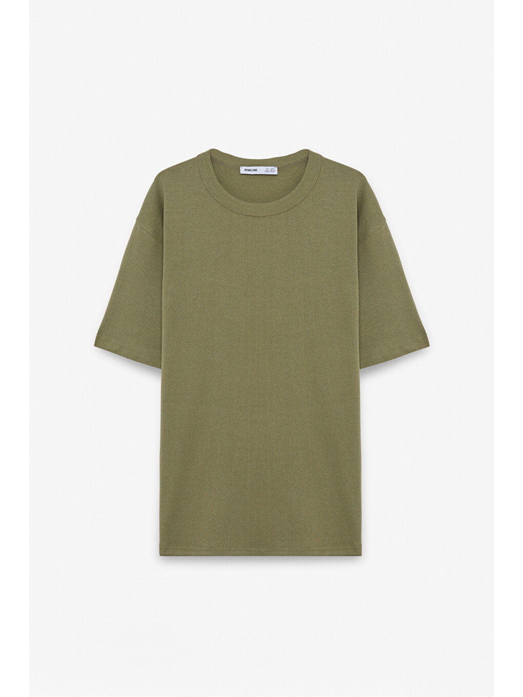 Peltz Erkek Relaxed Bisiklet Yaka Kısa Kollu Haki T-shirt