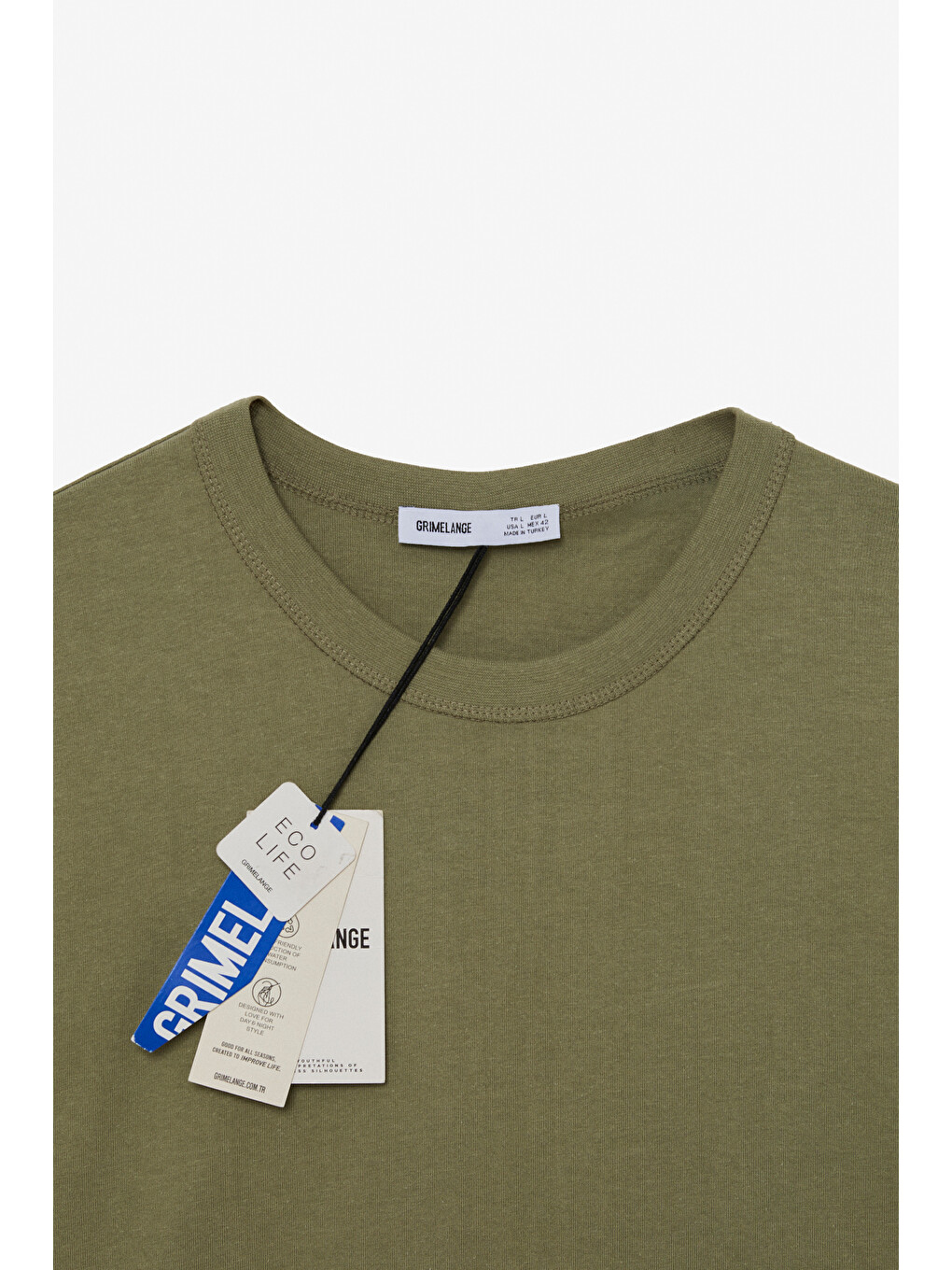 Peltz Erkek Relaxed Bisiklet Yaka Kısa Kollu Haki T-shirt-1