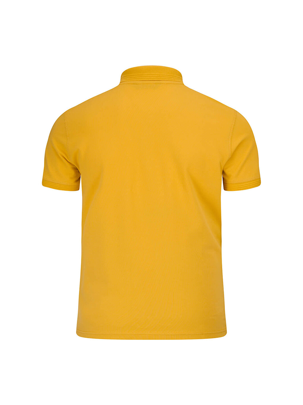 Kahverengi Sarı Regular Fit Polo Yaka 100% Pamuk Tişört-3