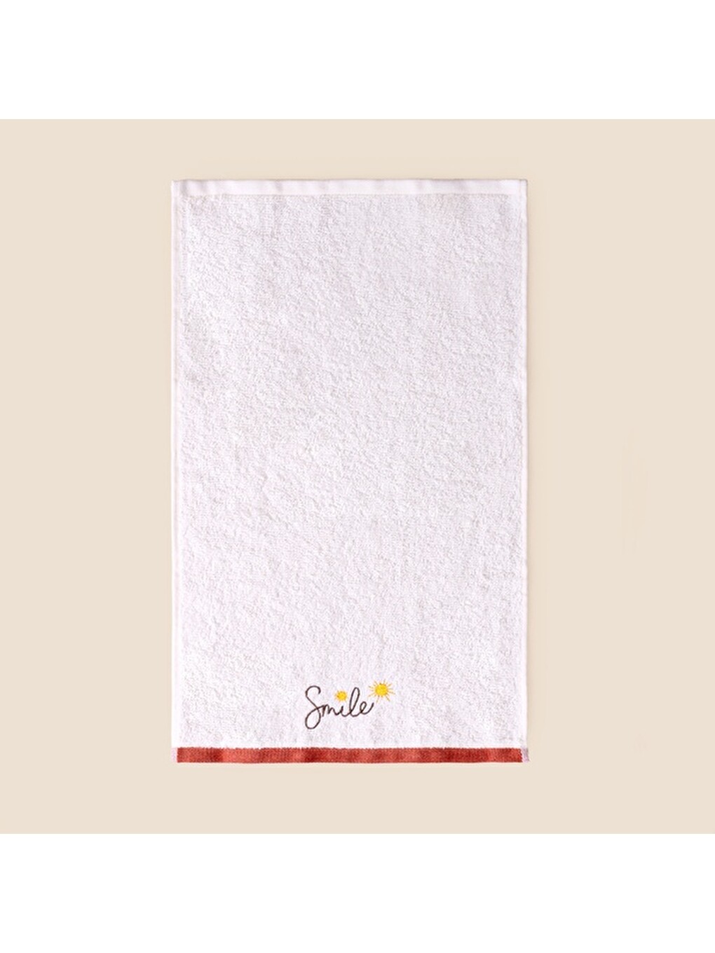 Soft Sun 3'lü Kutulu Hediyelik Havlu Seti - Ekru - 30x50 cm-1