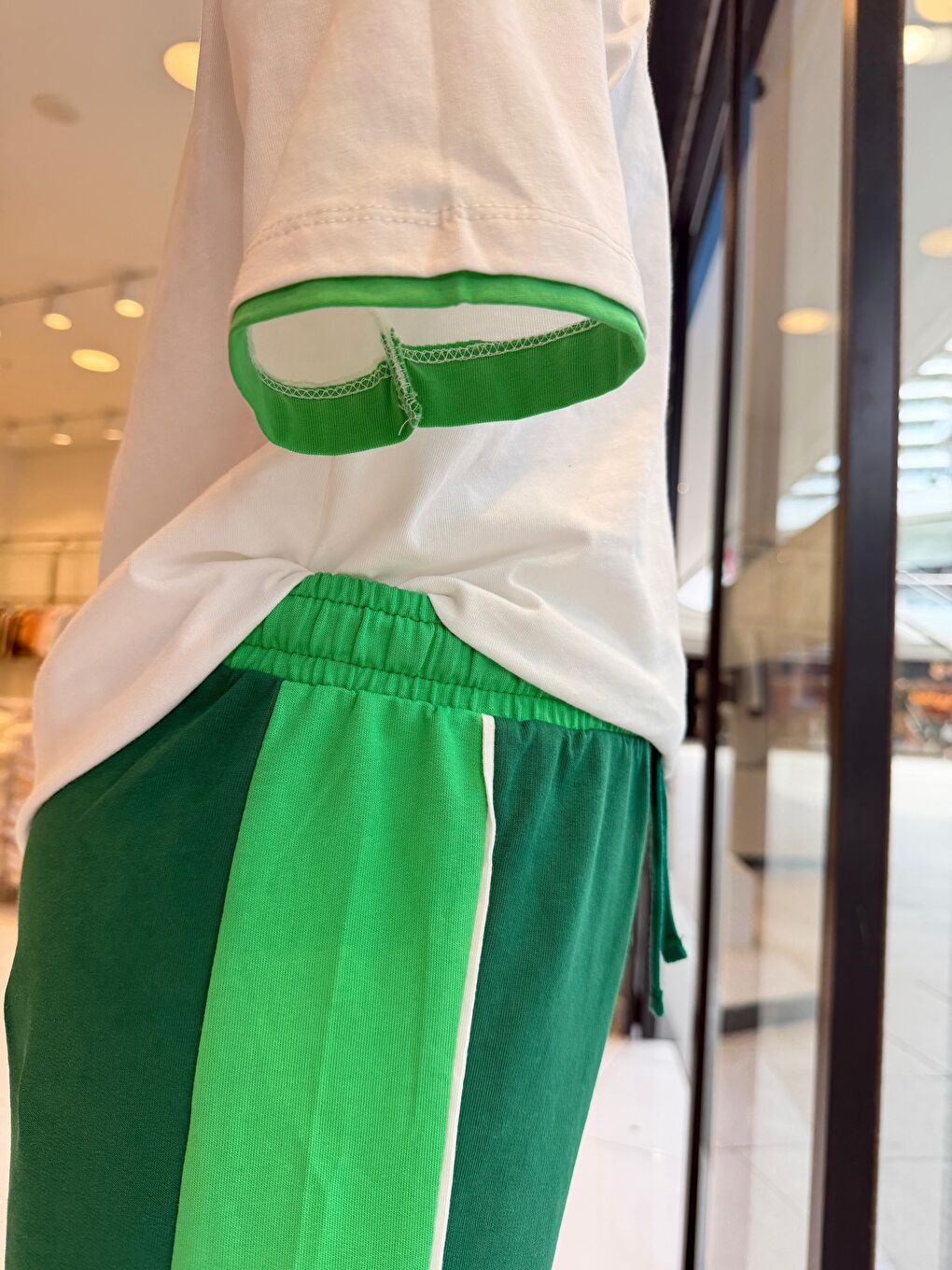 Karışık Erkek Çocuk Pamuklu Yeşil Şortlu T-Shirt Takım-4