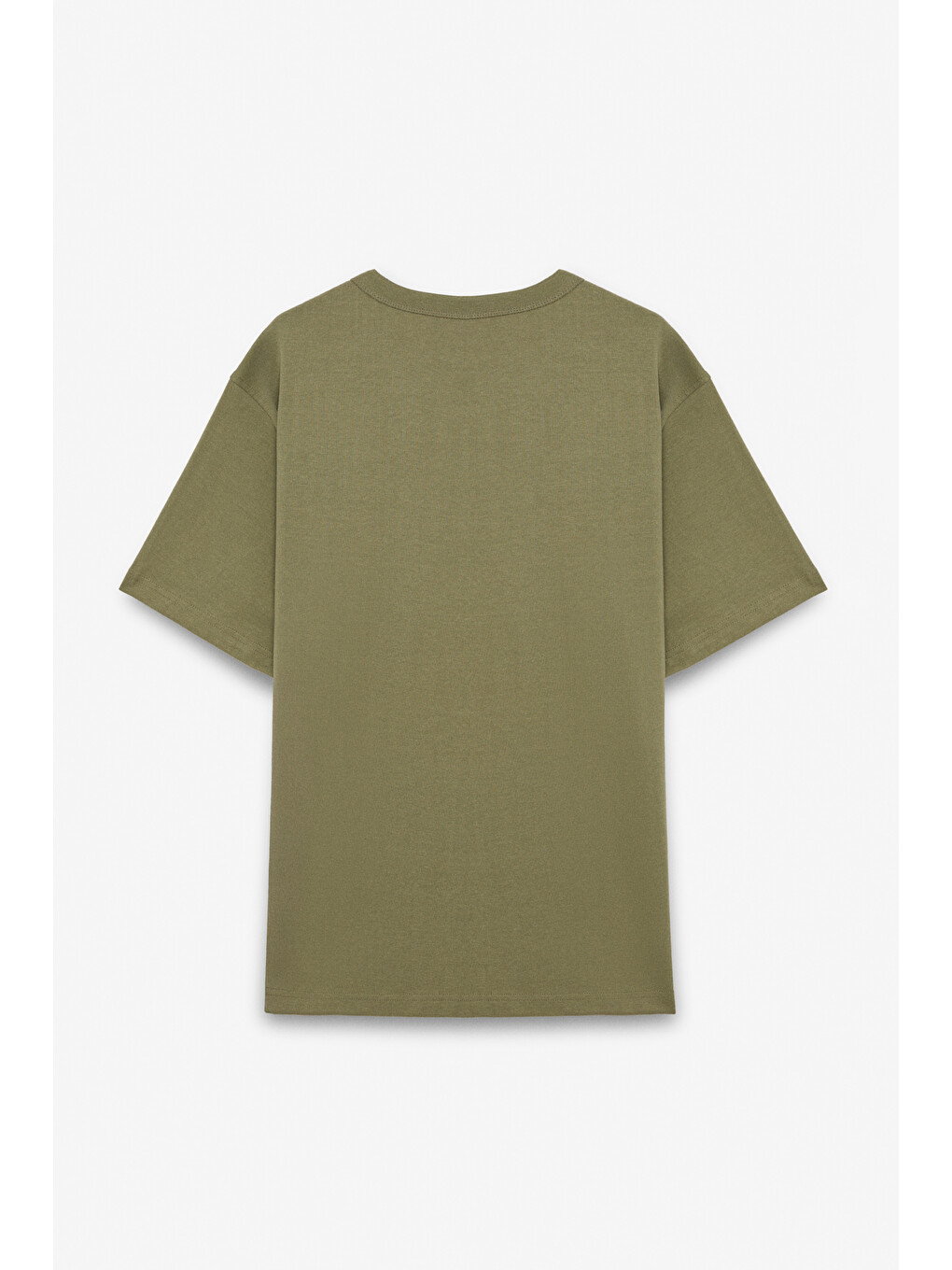 Peltz Erkek Relaxed Bisiklet Yaka Kısa Kollu Haki T-shirt-2
