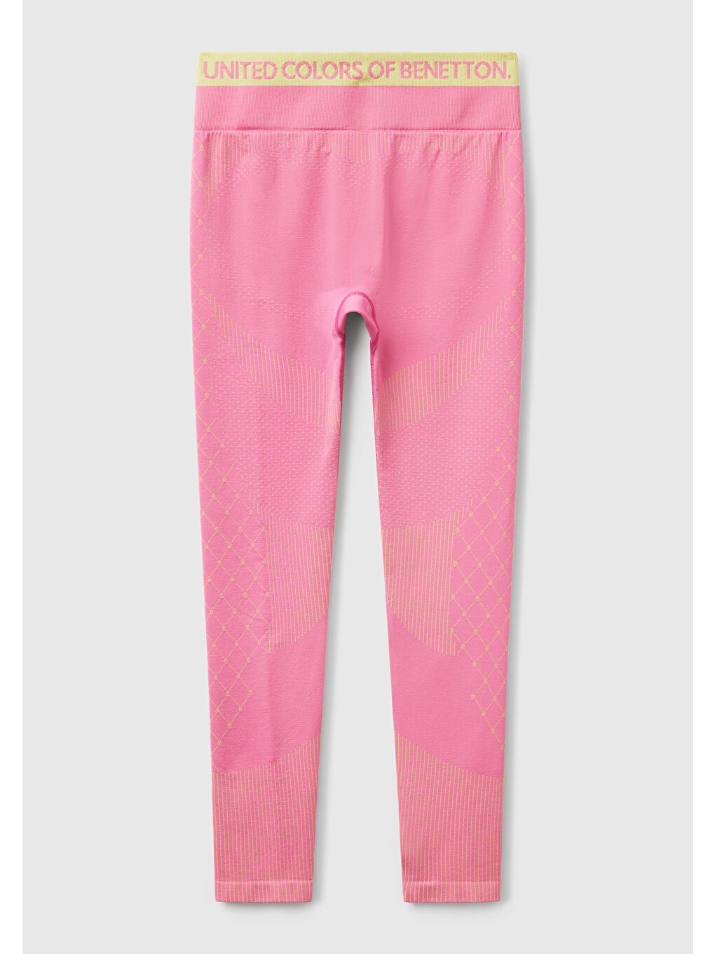 Kadın Pembe Desenli Dikişsiz Tayt-3