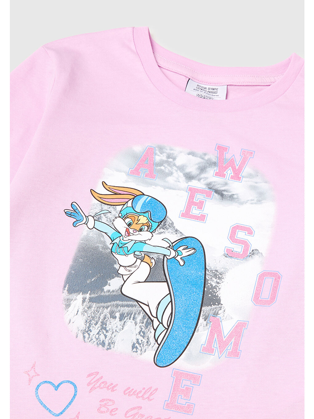 Karışık Kız Çocuk Looney Tunes Baskılı Uzun Kollu Yuvarlak Yaka T-Shirt-2