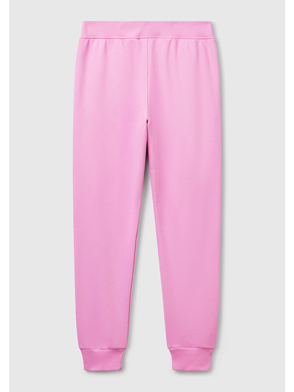 Kadın Pembe Pamuk Karışımlı Logo Baskılı Beli Lastikli Jogger Eşofman Altı-3