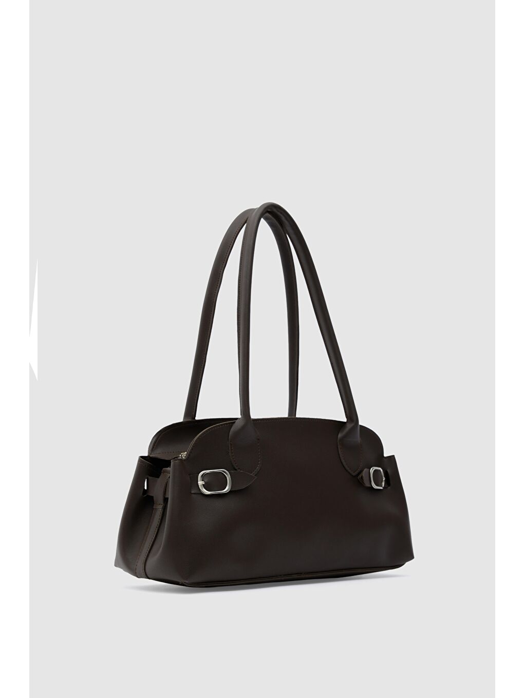 Kahverengi Andiamo Vintage Baget Çanta Kahve-2