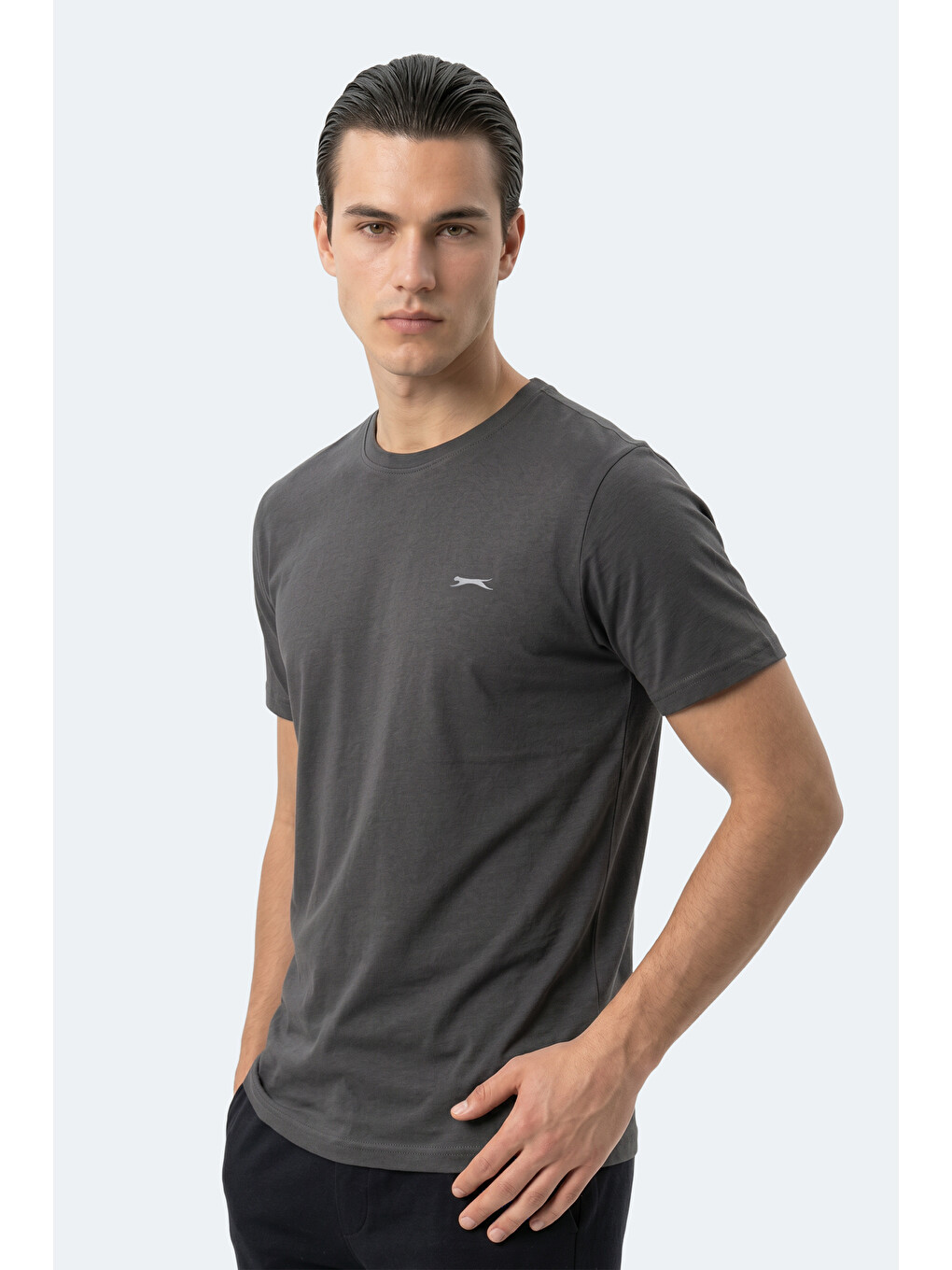 KEANU Erkek Koyu Gri Tişört-3