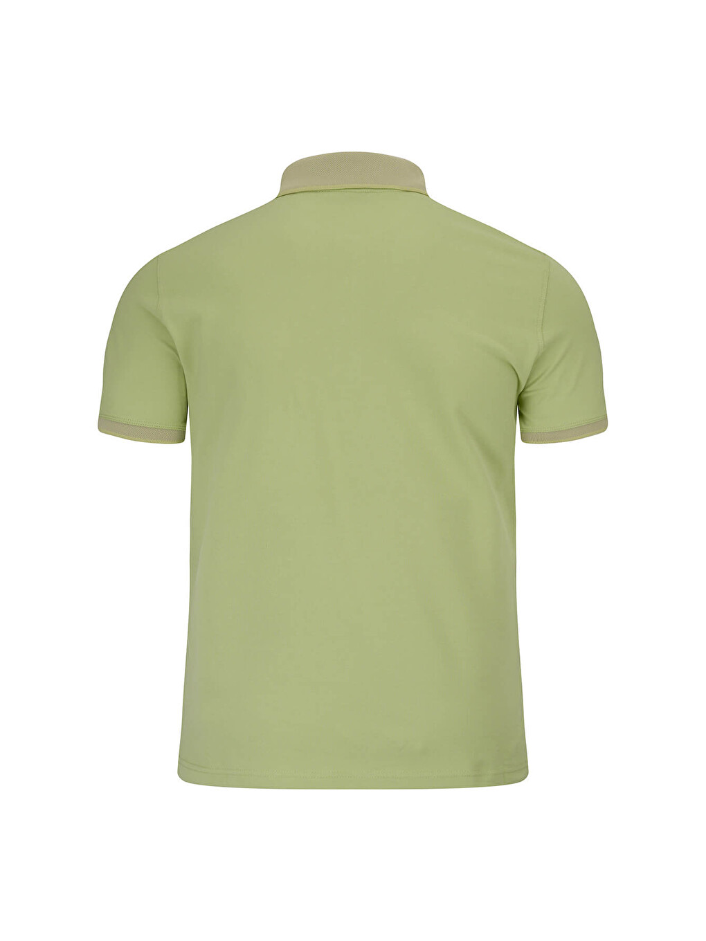 Yeşil Regular Fit Polo Yaka 100% Pamuklu Tişört-3