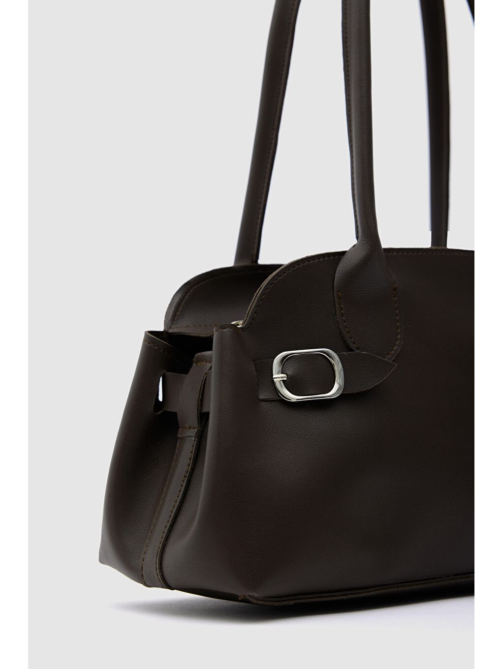 Kahverengi Andiamo Vintage Baget Çanta Kahve-4