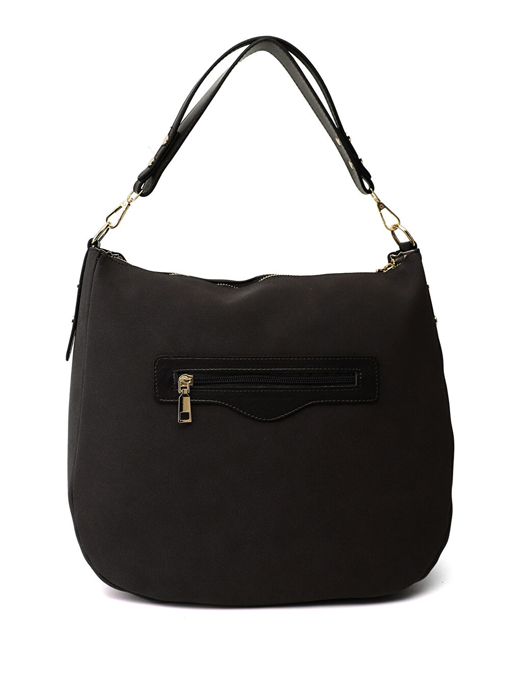 Siyah Kadın SİYAH MELANJ El Ve Omuz Çantası-3