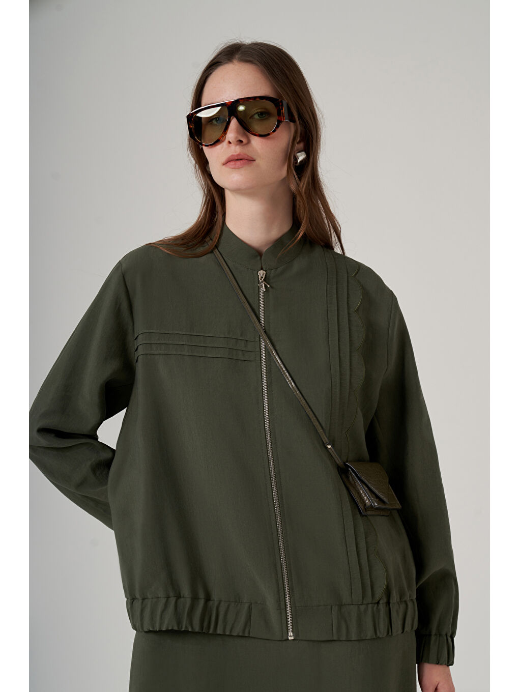 İç Elbise Ceket İkili Takım 1047 Yeşil-1