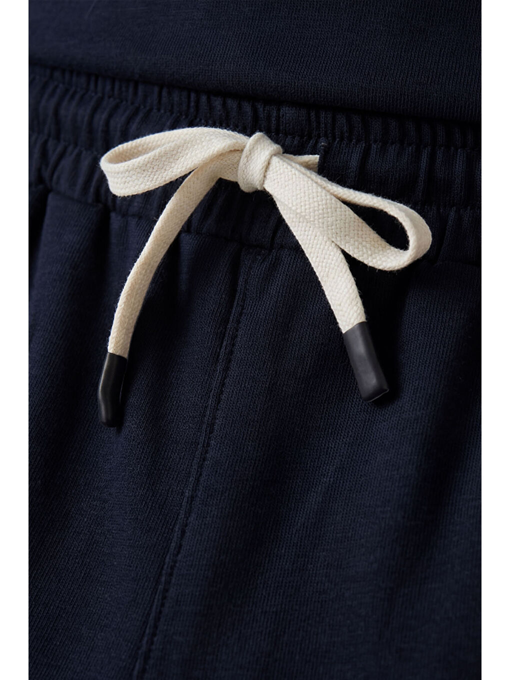 Lacivert Oversize Fit Basic Erkek Şort Takım - 85292-4