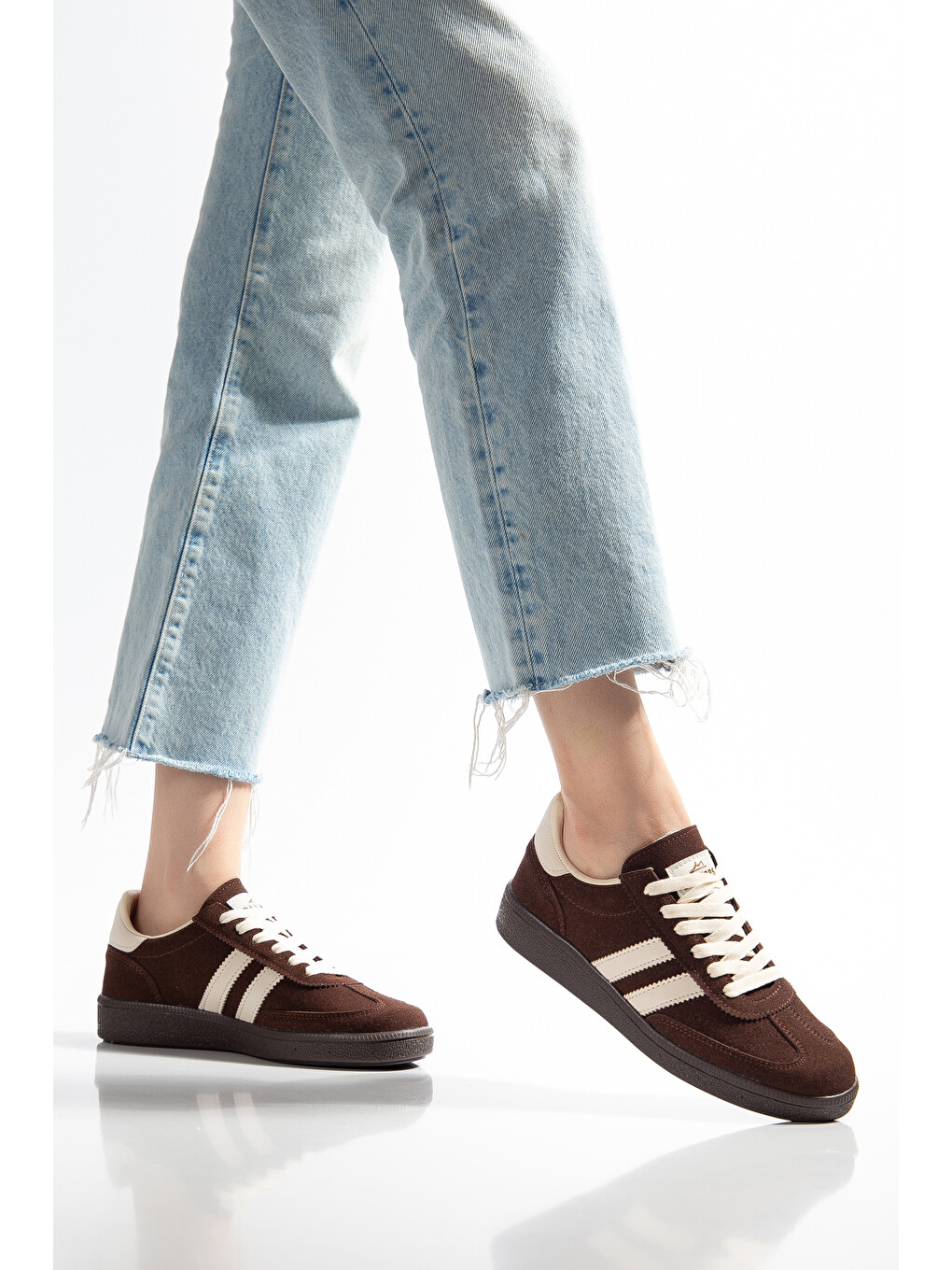 Kahverengi Kaatte Günlük Ortopedik Kadın Sneaker Spor Ayakkabı-4